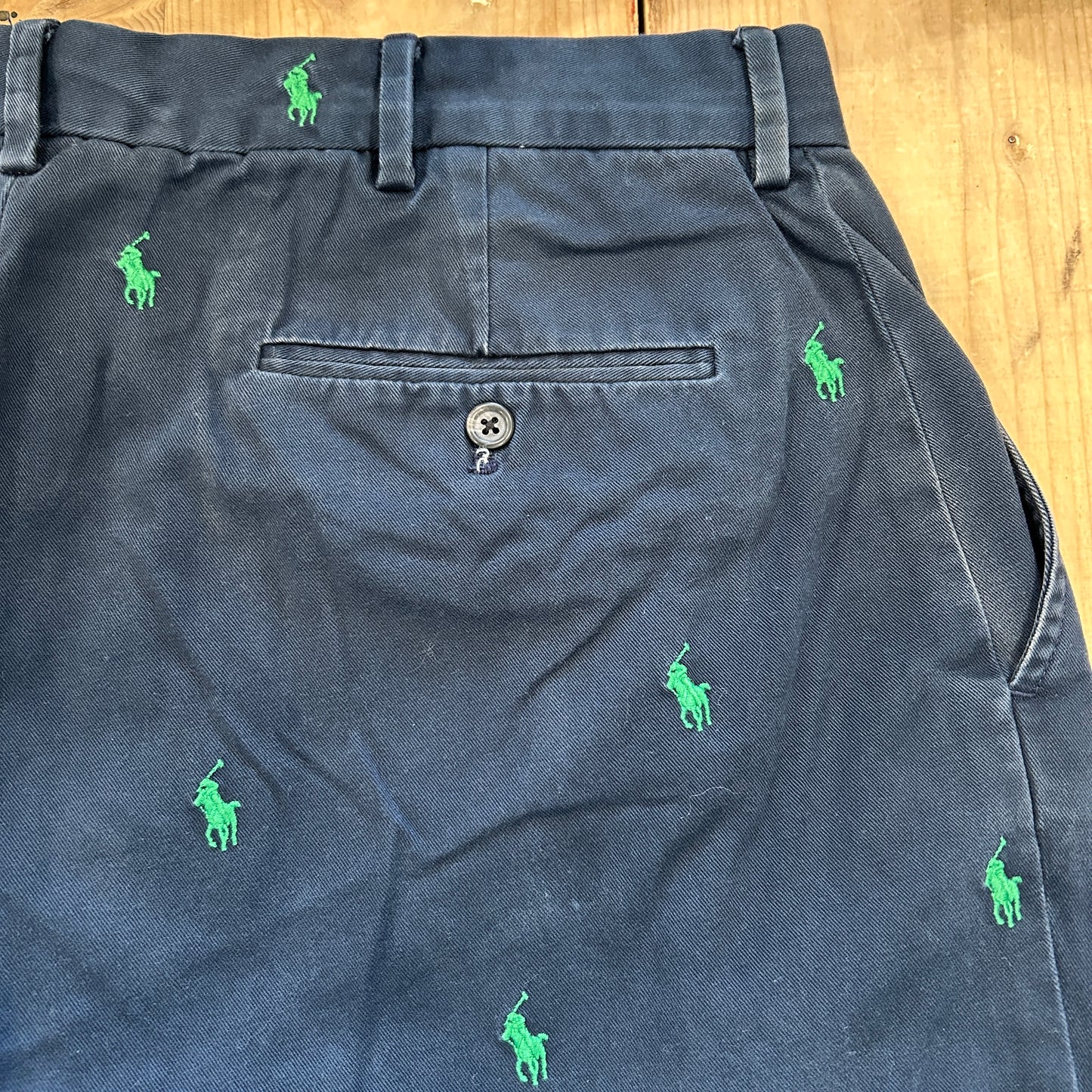 00's Polo Ralph Lauren pants ポロ ラルフローレン ポニー柄 パンツ ネイビー (34 30)/A3040P-SO