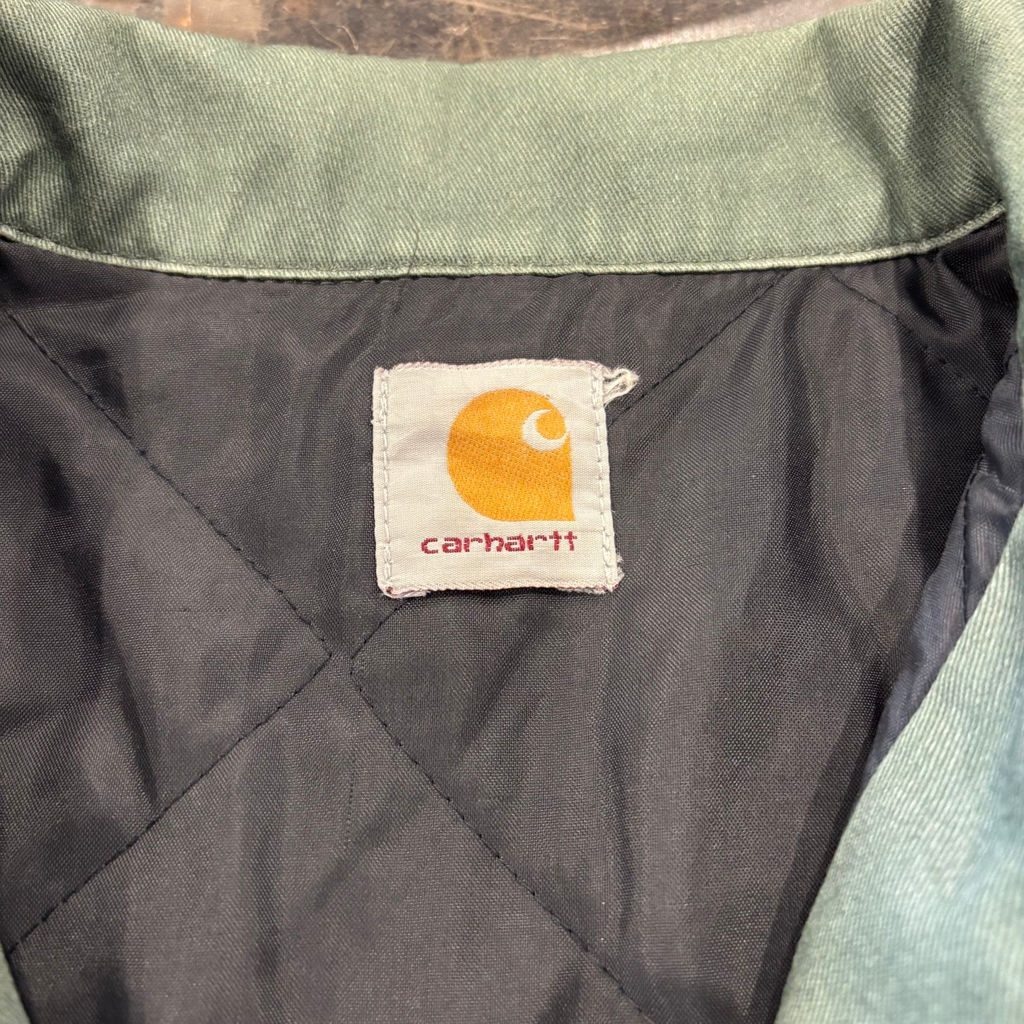 00's Carhartt コットンツイル ジャケット グリーン (不明)/A8298J-SO