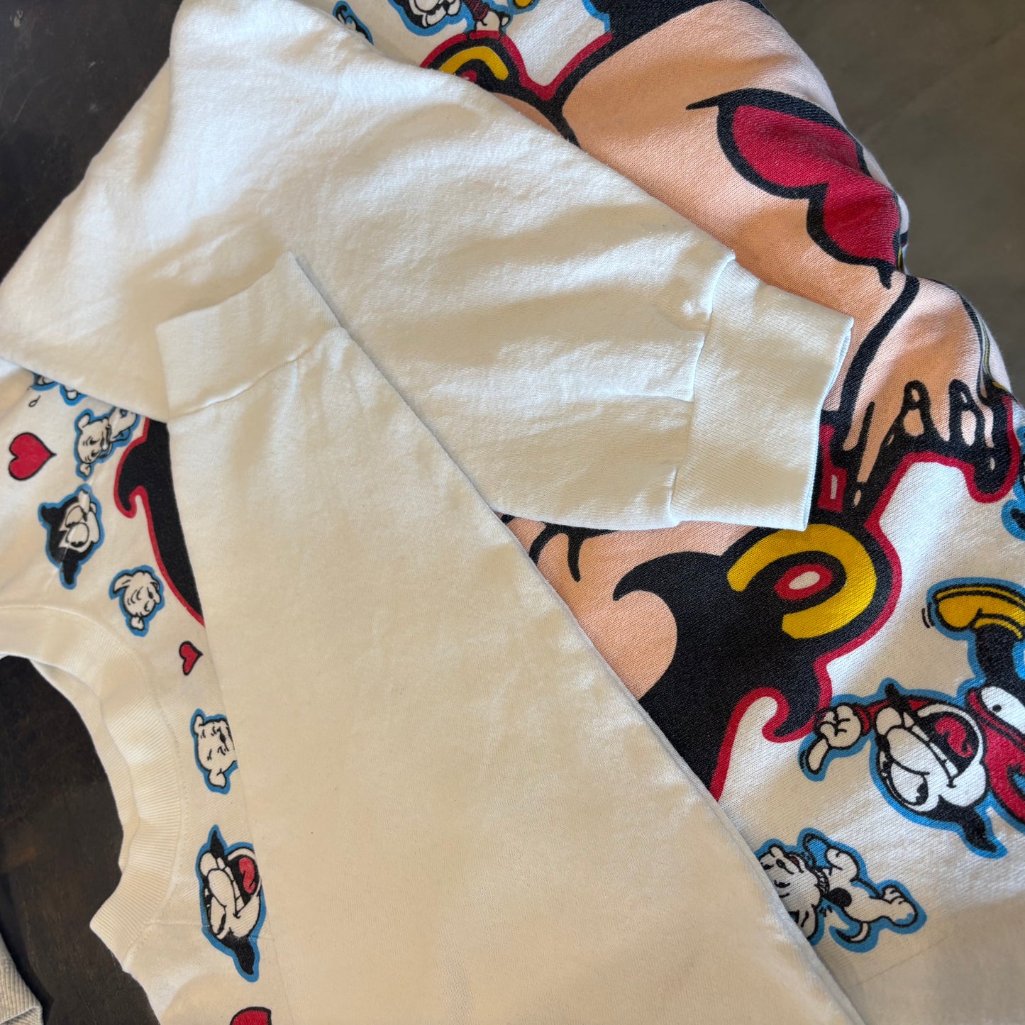 90's Betty Boop sweat ベティブープ スウェット 白 (不明)/B1399S-SO