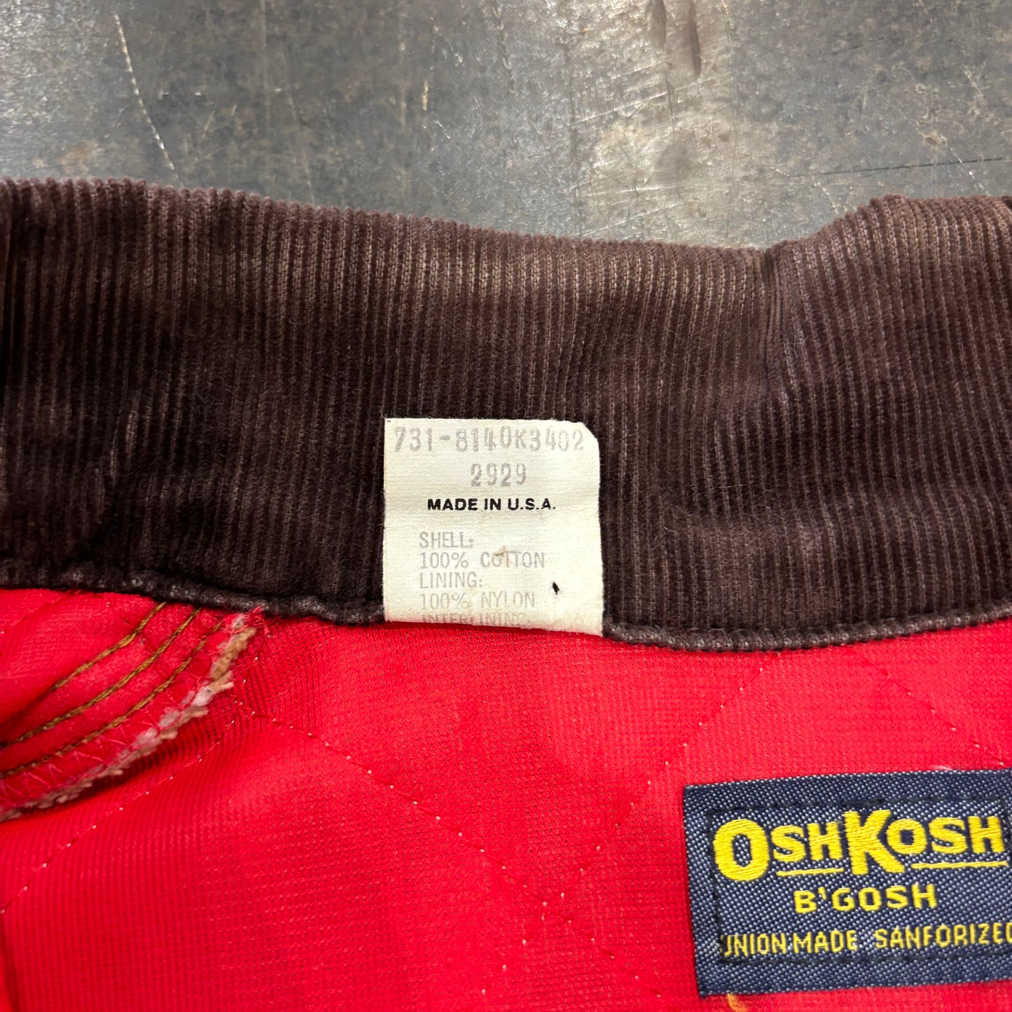 90's OSH KOSH coverall ダック カバーオール チョア ジャケット (42)/A8299J-SO