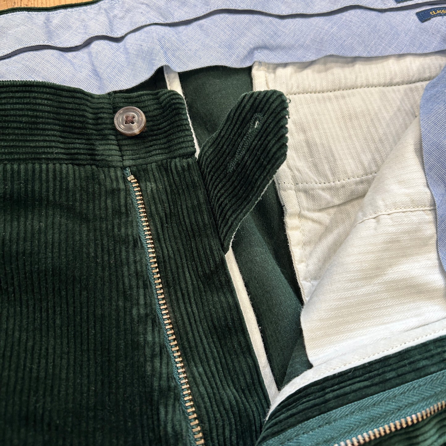 00's Polo Ralph Lauren corduroy pants fox ポロ ラルフローレン 狐 楽器 刺繍 コーデュロイ パンツ (38 34)/A4914P-SO