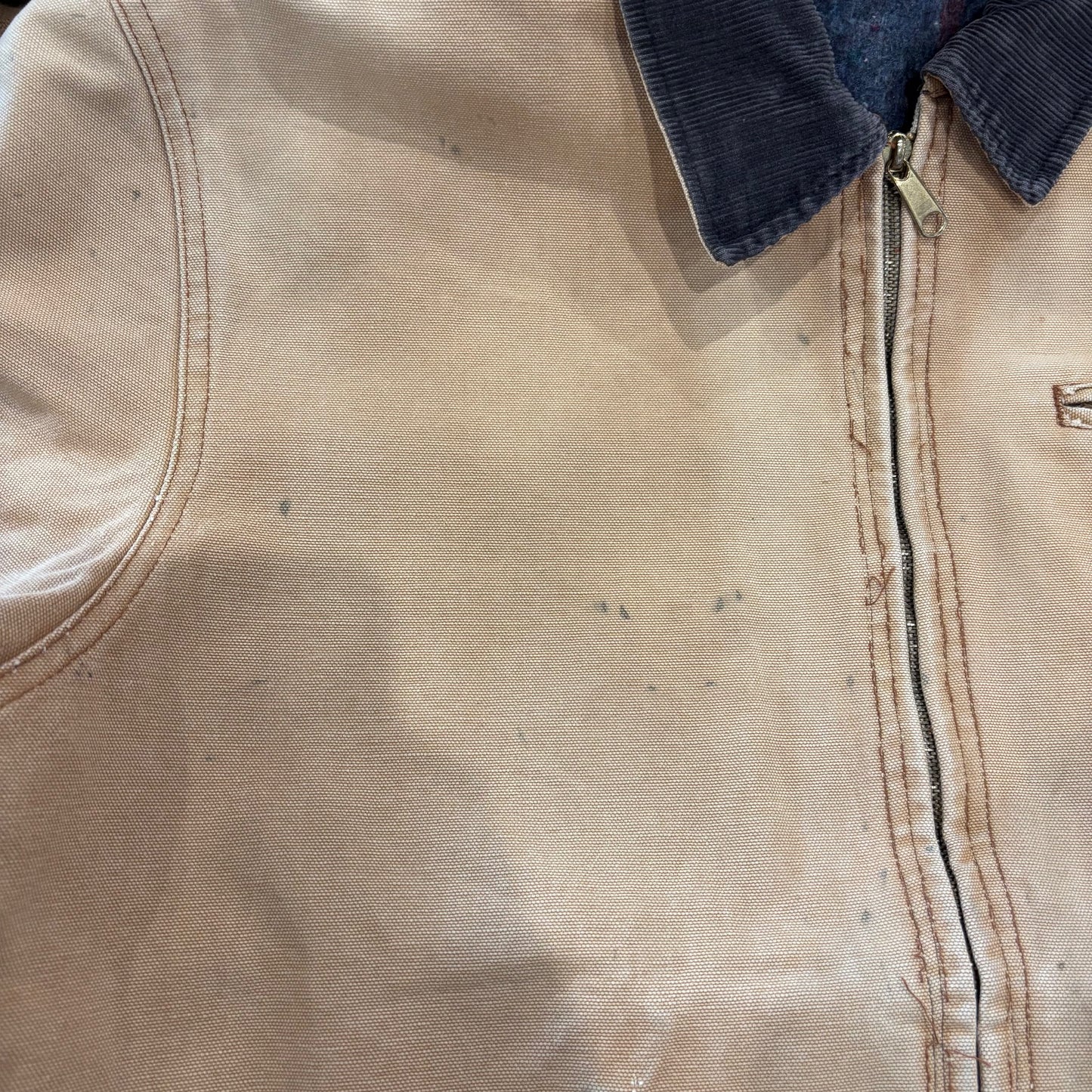 80's Dickies work jacket ダック ワーク ジャケット デトロイトタイプ ベージュ (L)/A8300J-SO
