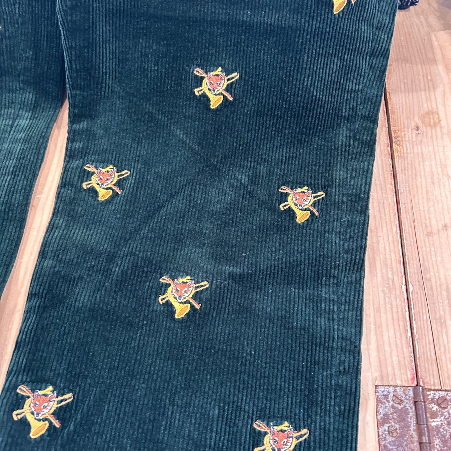 00's Polo Ralph Lauren corduroy pants fox ポロ ラルフローレン 狐 楽器 刺繍 コーデュロイ パンツ (38 34)/A4914P-SO