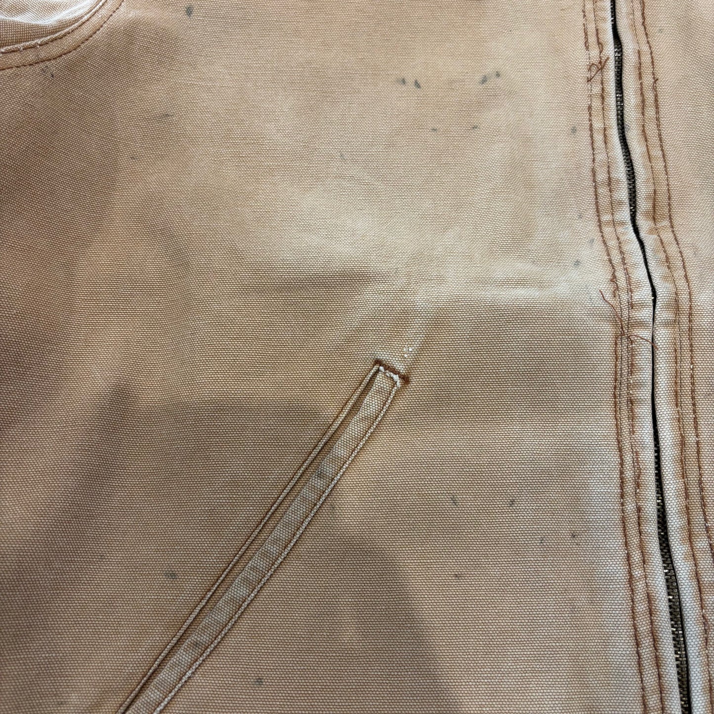 80's Dickies work jacket ダック ワーク ジャケット デトロイトタイプ ベージュ (L)/A8300J-SO