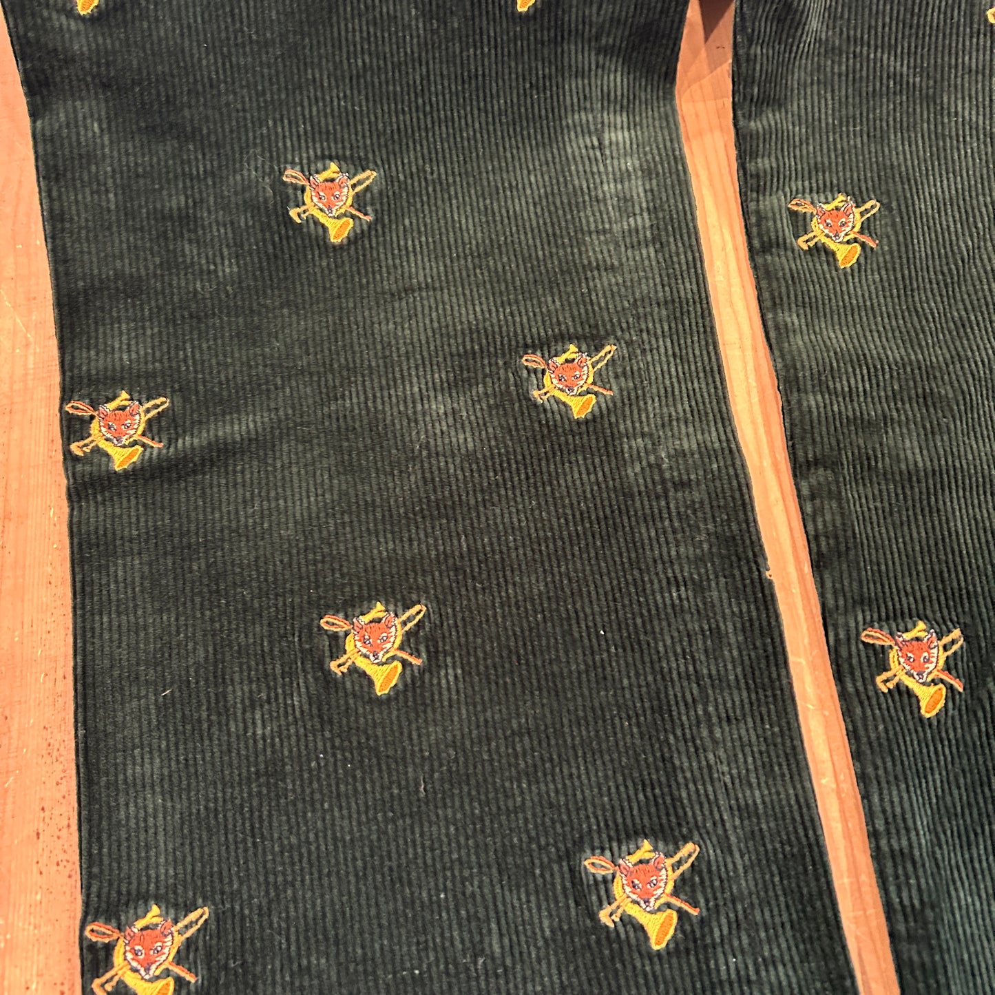 00's Polo Ralph Lauren corduroy pants fox ポロ ラルフローレン 狐 楽器 刺繍 コーデュロイ パンツ (38 34)/A4914P-SO