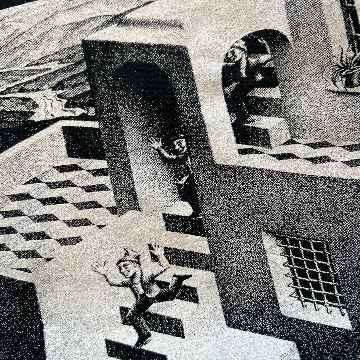 00's M.C.Escher ”循環” アートTシャツ 黒(M)/A4360T-SO