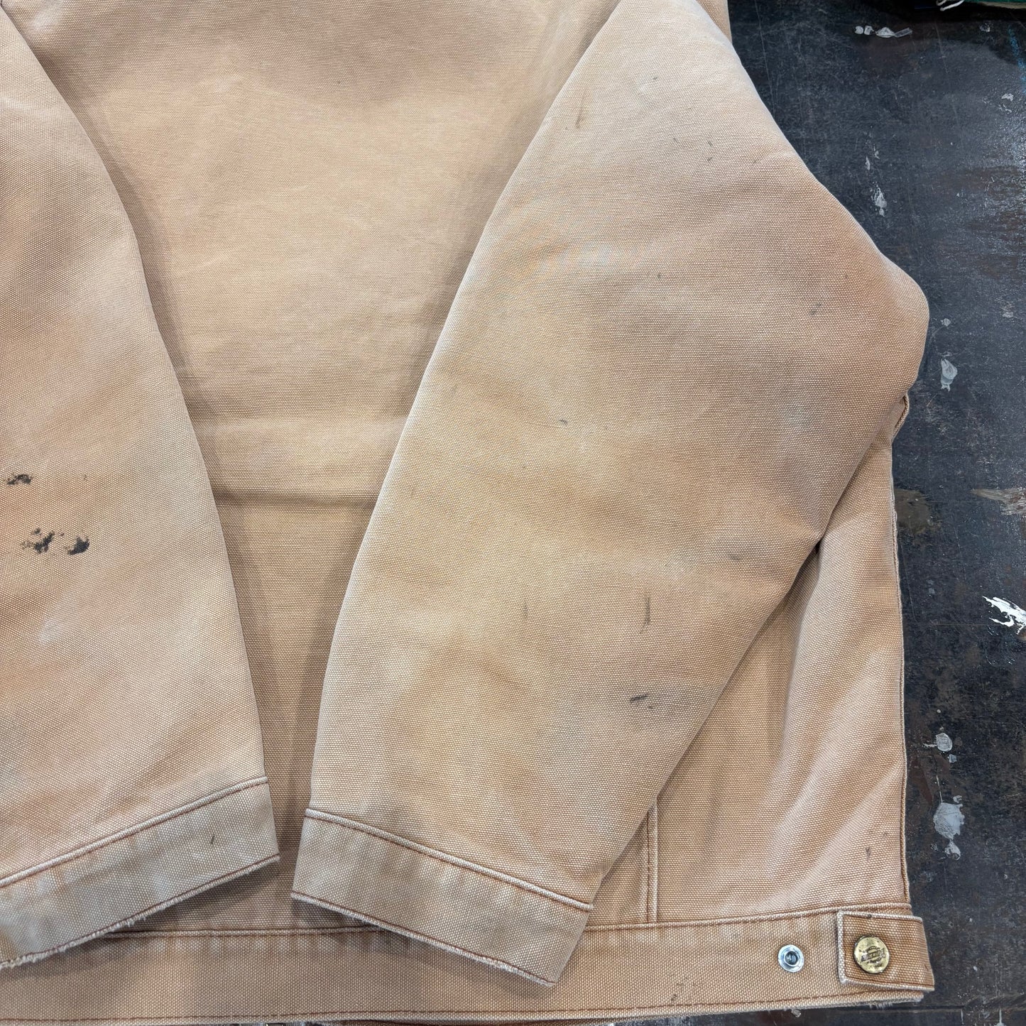 80's Dickies work jacket ダック ワーク ジャケット デトロイトタイプ ベージュ (L)/A8300J-SO