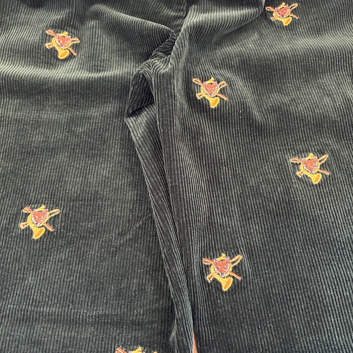 00's Polo Ralph Lauren corduroy pants fox ポロ ラルフローレン 狐 楽器 刺繍 コーデュロイ パンツ (38 34)/A4914P-SO