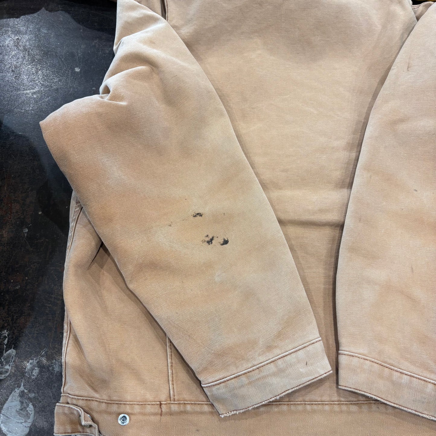 80's Dickies work jacket ダック ワーク ジャケット デトロイトタイプ ベージュ (L)/A8300J-SO