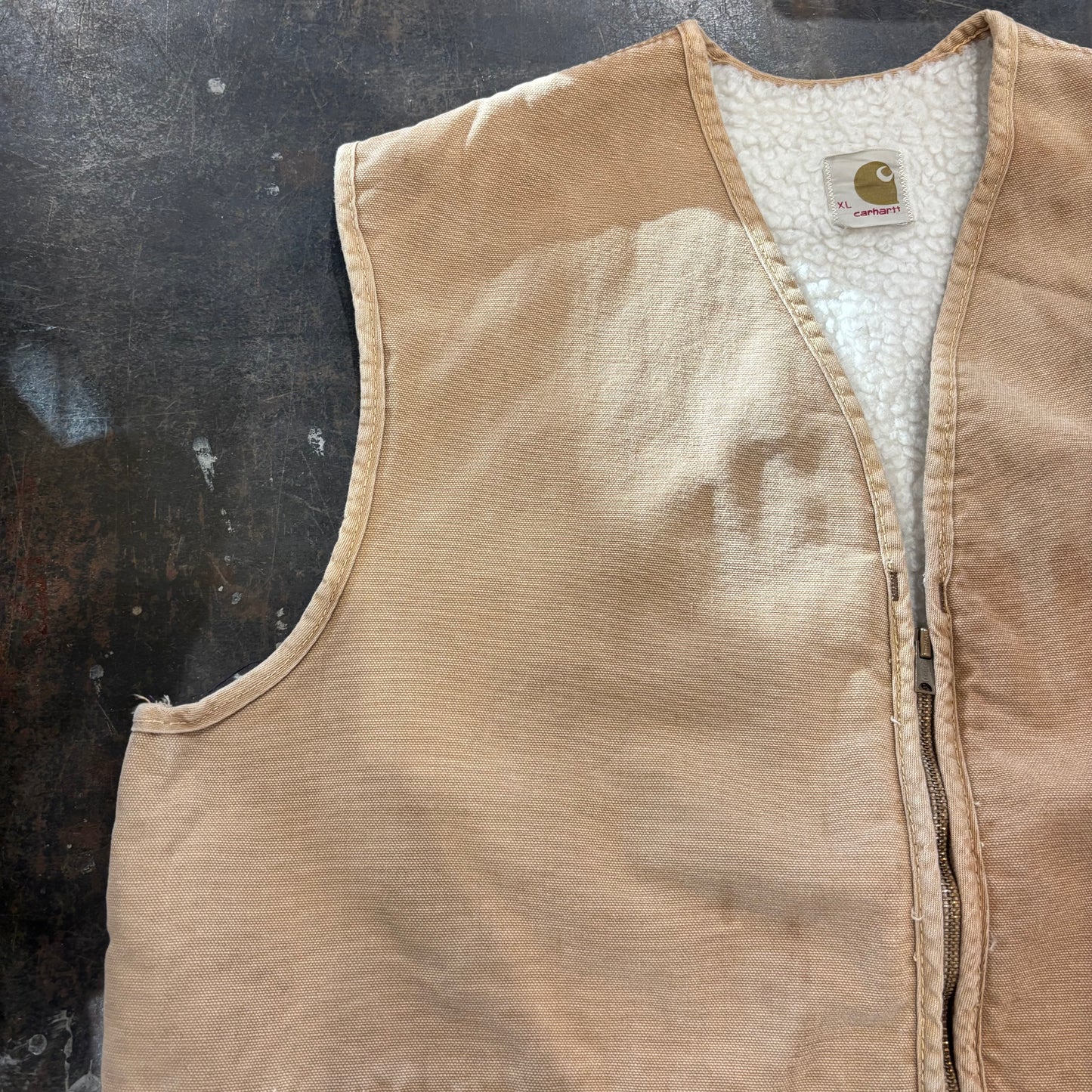 70's Carhartt boa vest ボア ハンティング ベスト (XL)/A8175V-SO