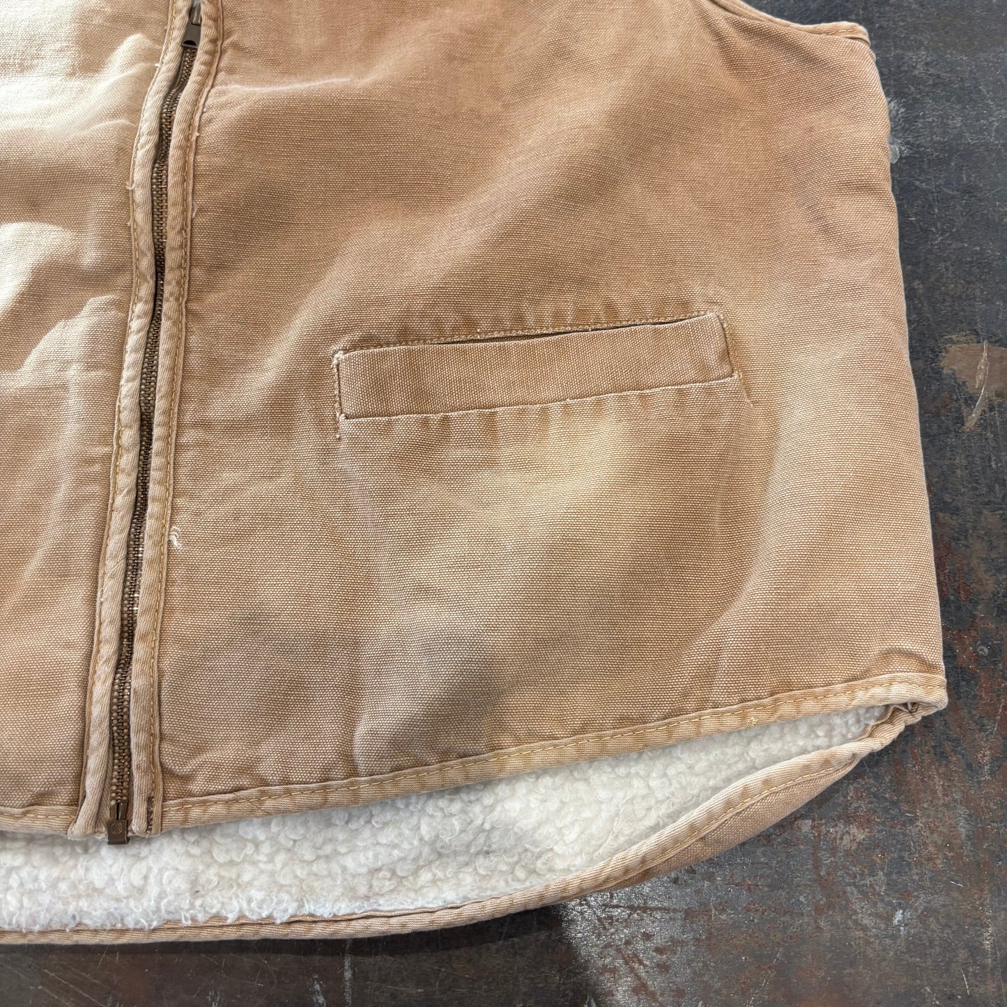 70's Carhartt boa vest ボア ハンティング ベスト (XL)/A8175V-SO