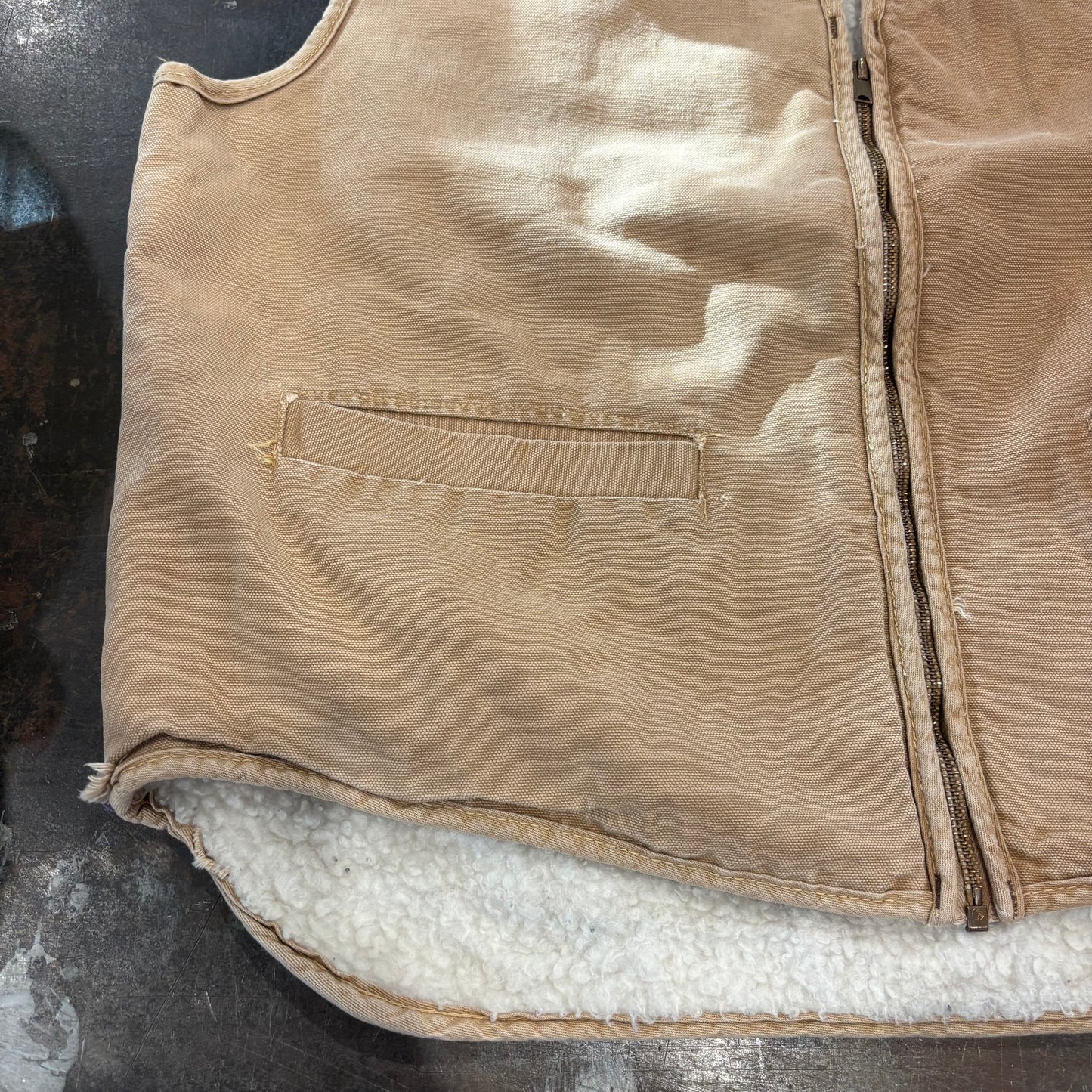 70's Carhartt boa vest ボア ハンティング ベスト (XL)/A8175V-SO