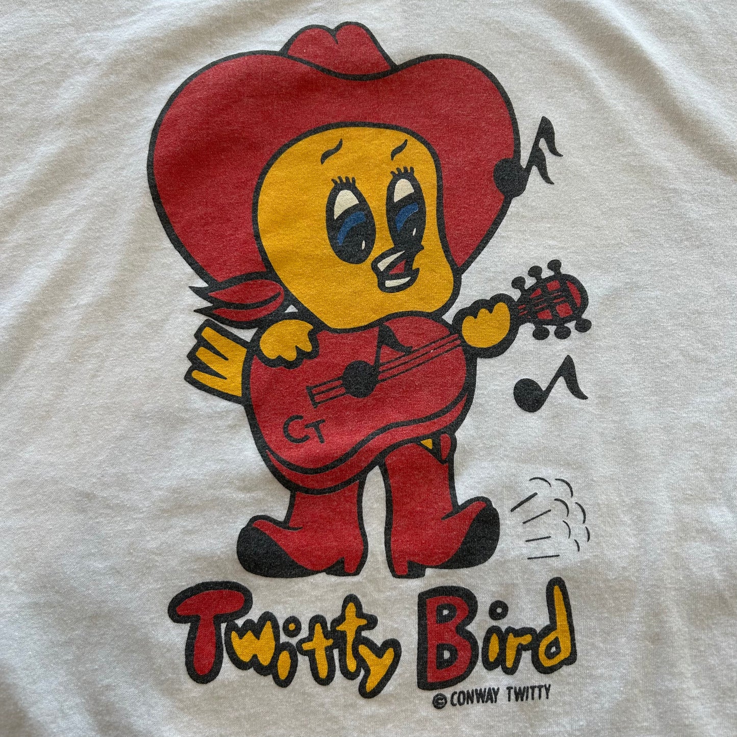 80's BELTON ルーニーテューンズ Twitty Bird キャラクタープリントTシャツ 白(L)/B1990T-SO