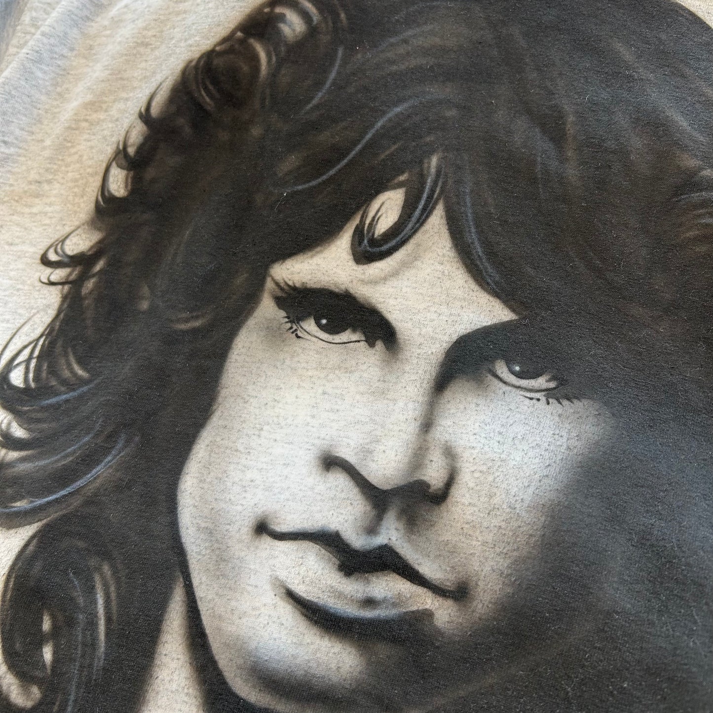00's Jim Morrison ジム・モリソン The Doors エアブラシアートTシャツ グレー(XL)/A6421T-SO