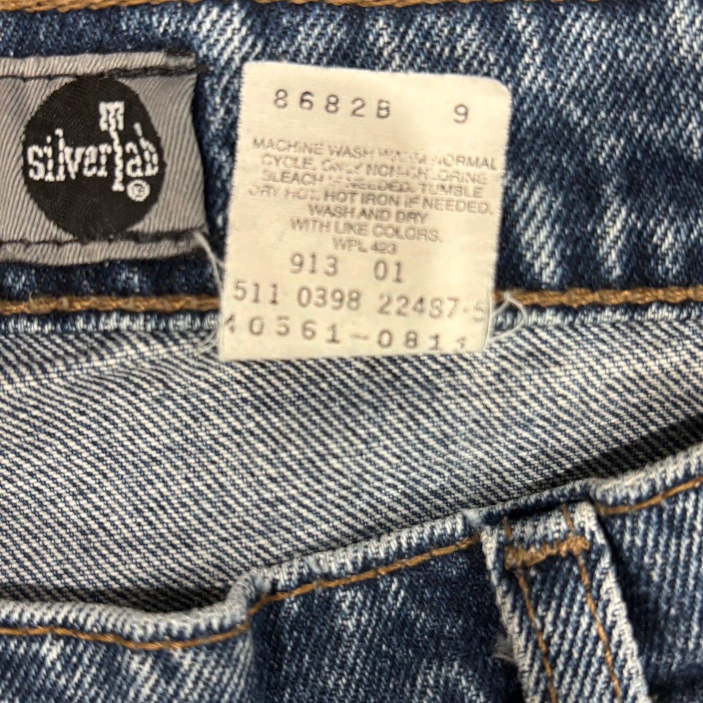 90's Levi's Silber Tab Buggy Pleated デニムパンツ 青 (36×32)/A7350P-SO