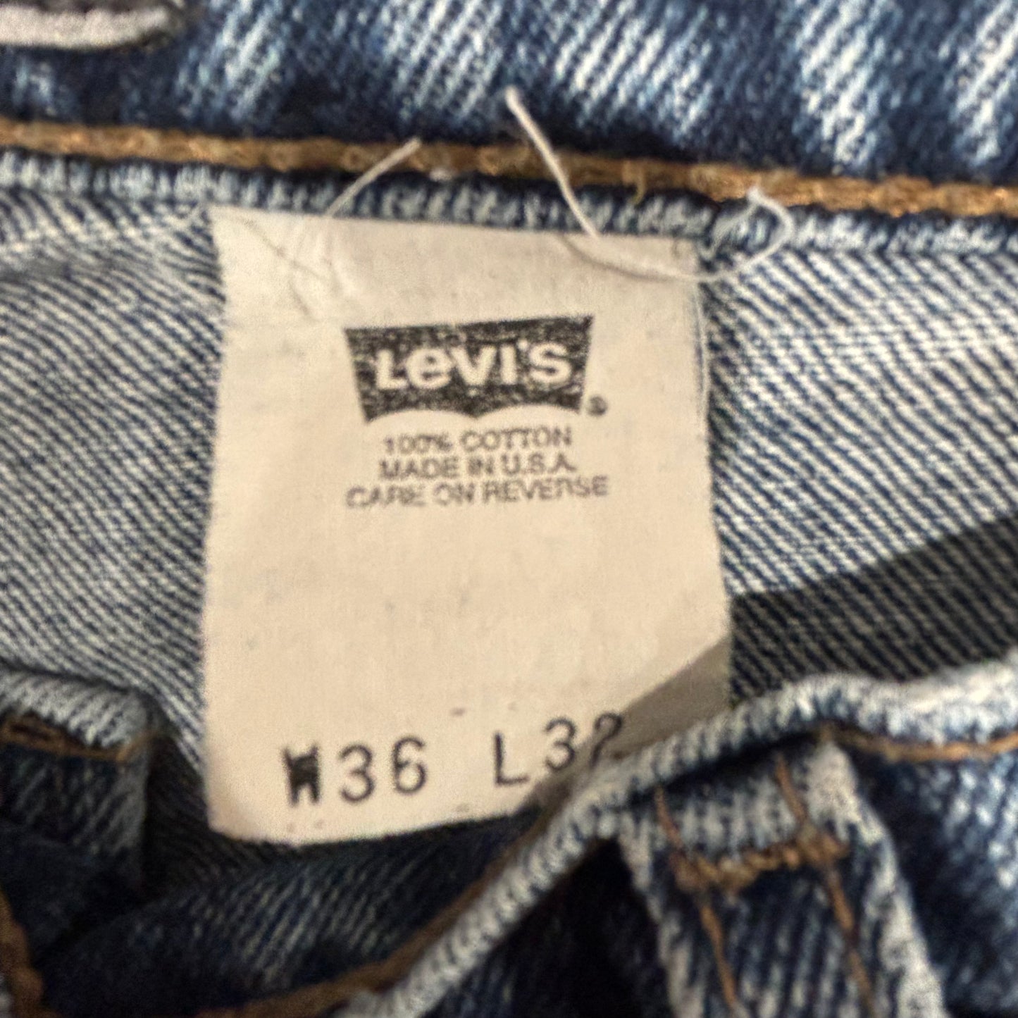 90's Levi's Silber Tab Buggy Pleated デニムパンツ 青 (36×32)/A7350P-SO