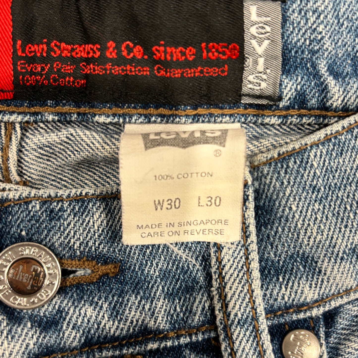 00's Levi's Silber Tab リーバイス Loose デニムパンツ 薄青 (30×30)/B1756P-SO