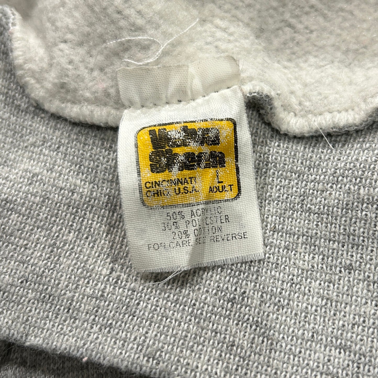 80's Velva Sheen WELLINGTON プリント フーディー グレー サイズ不明 /A2146S-S0