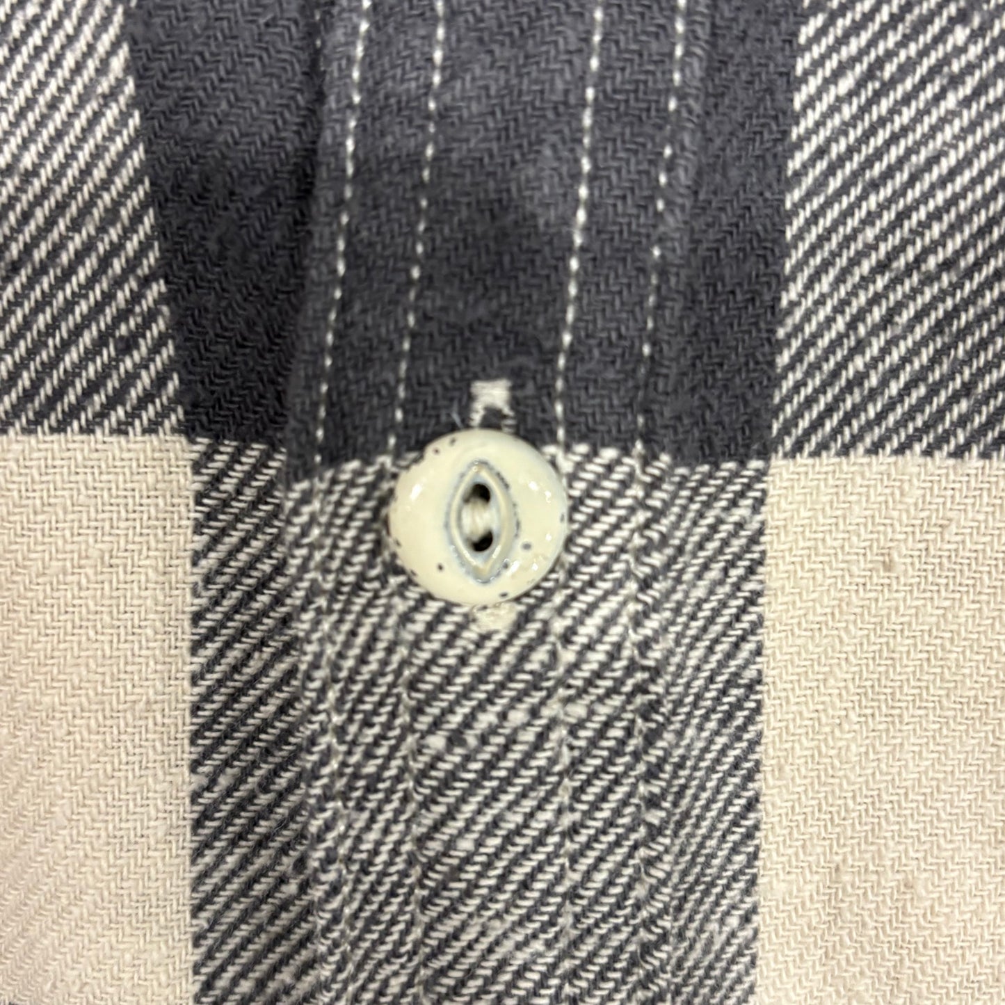 00's Polo Ralph Lauren ラルフローレン チェックシャツ 黒白 (XL)/A0983SH-SO