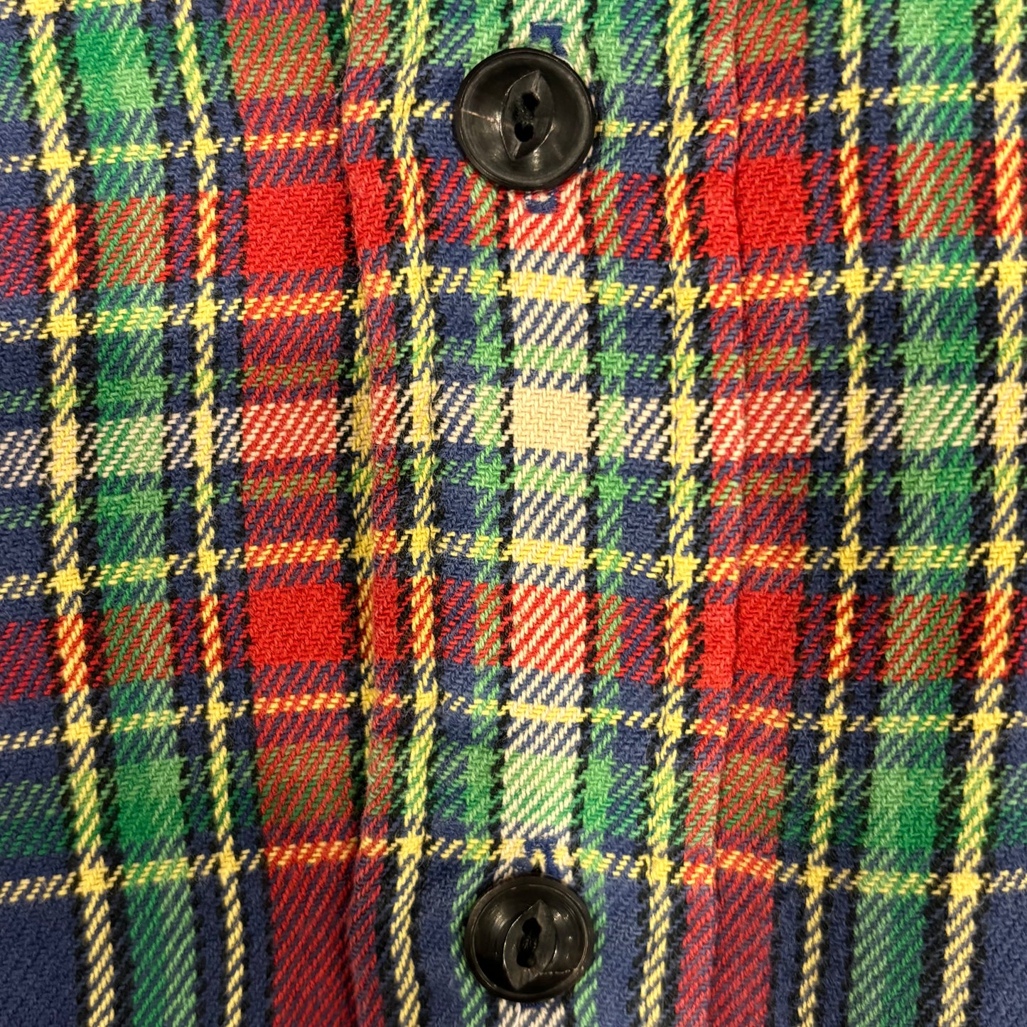 00's Polo Ralph Lauren ラルフローレン チェック ネイティブ柄シャツ 青赤緑黄 (XXL)/A1165SH-SO