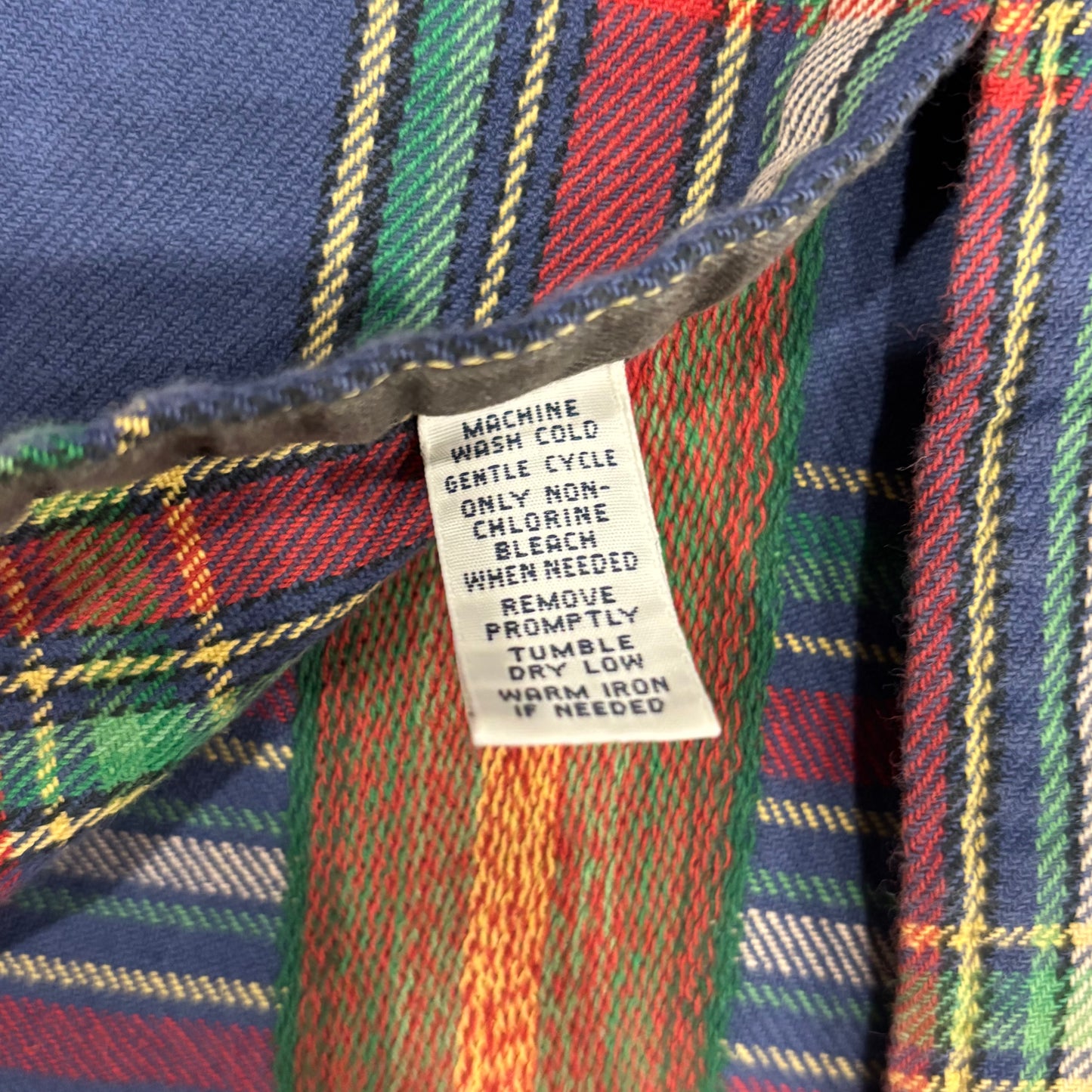 00's Polo Ralph Lauren ラルフローレン チェック ネイティブ柄シャツ 青赤緑黄 (XXL)/A1165SH-SO