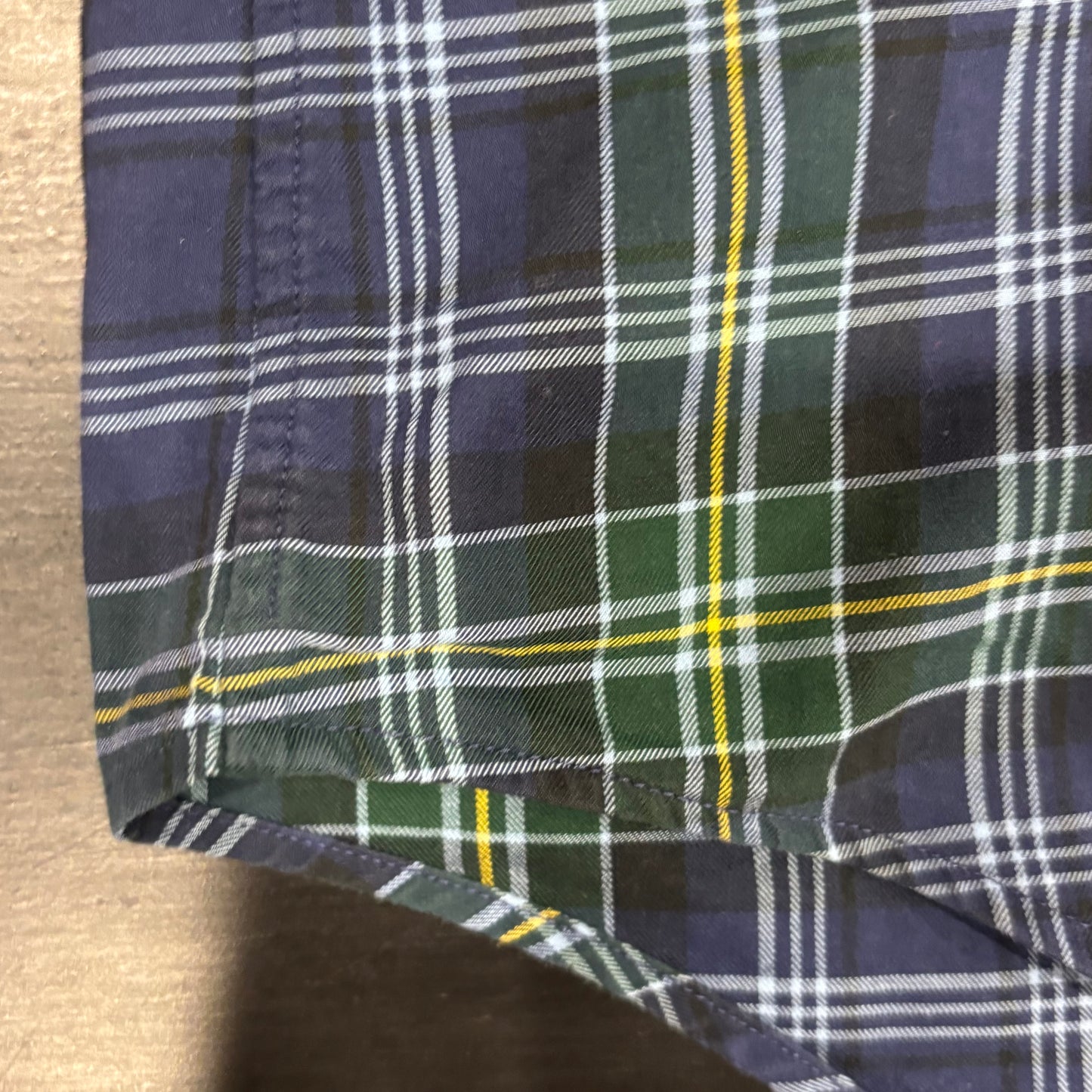 00's Ralph Lauren ラルフローレン チェックシャツ CRASSIC FIT 青緑黄白 (XL)/A2339SH-SO