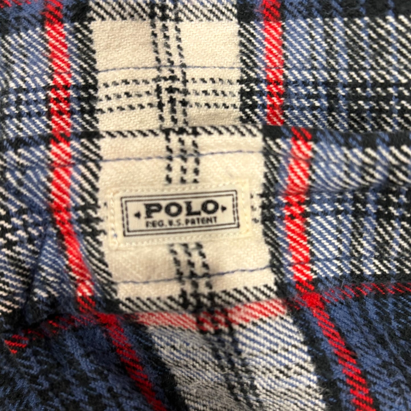 00's Polo Ralph Lauren ラルフローレン チェックシャツ MATLOCK 青赤白黒 (L)/A8163SH-SO