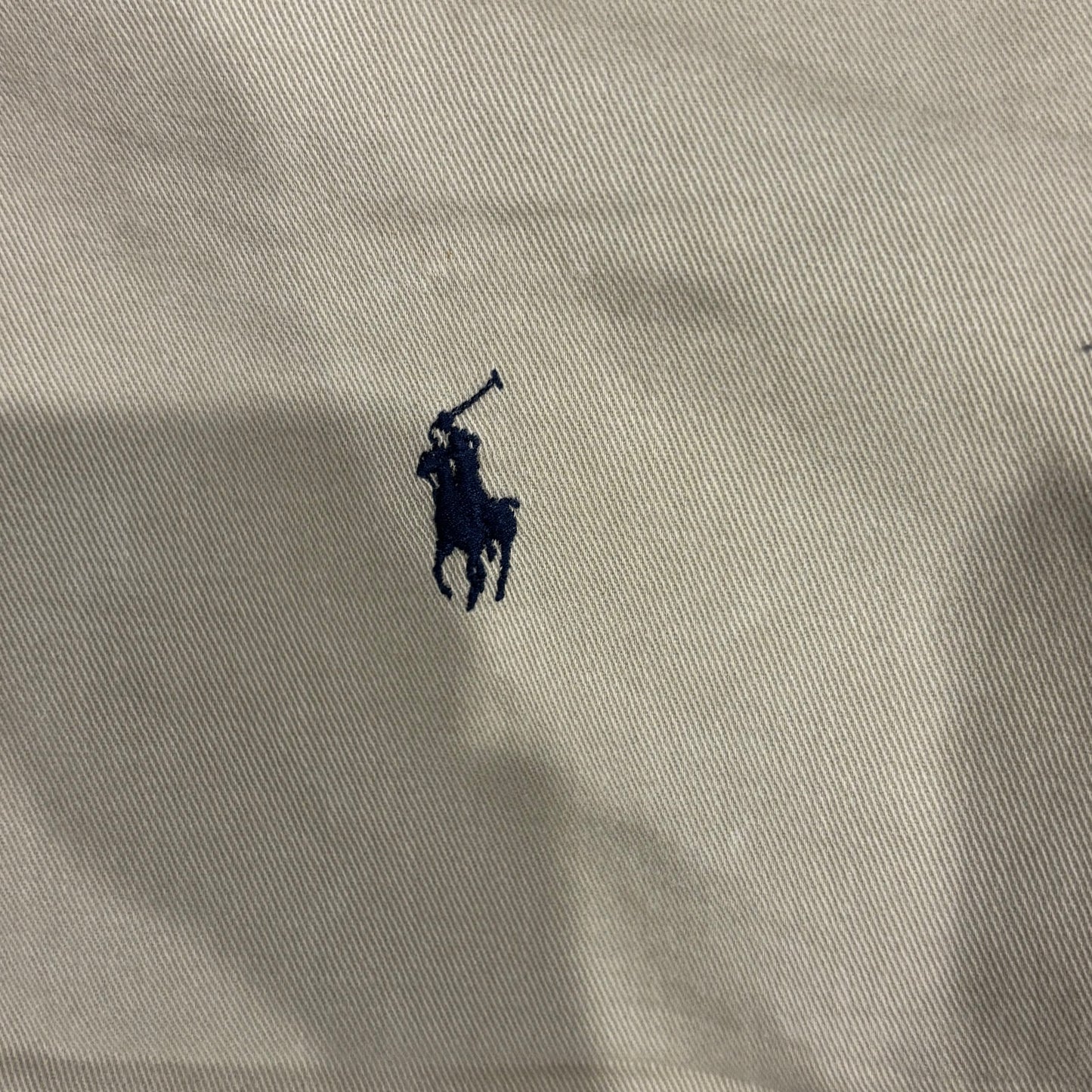 00's Ralph Lauren ラルフローレン 無地シャツ ベージュ (L)/A7944SH-SO