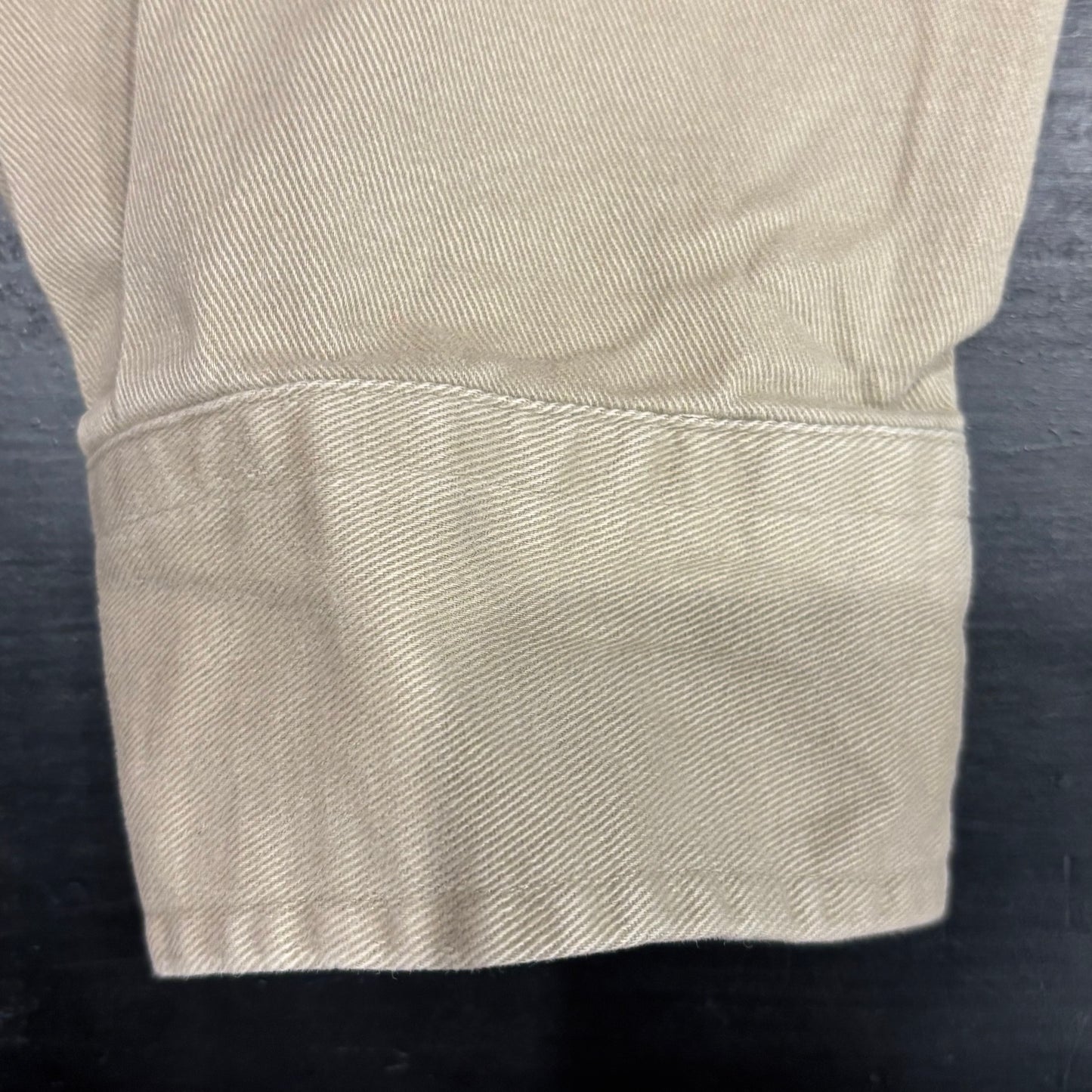 00's Ralph Lauren ラルフローレン 無地シャツ ベージュ (L)/A7944SH-SO
