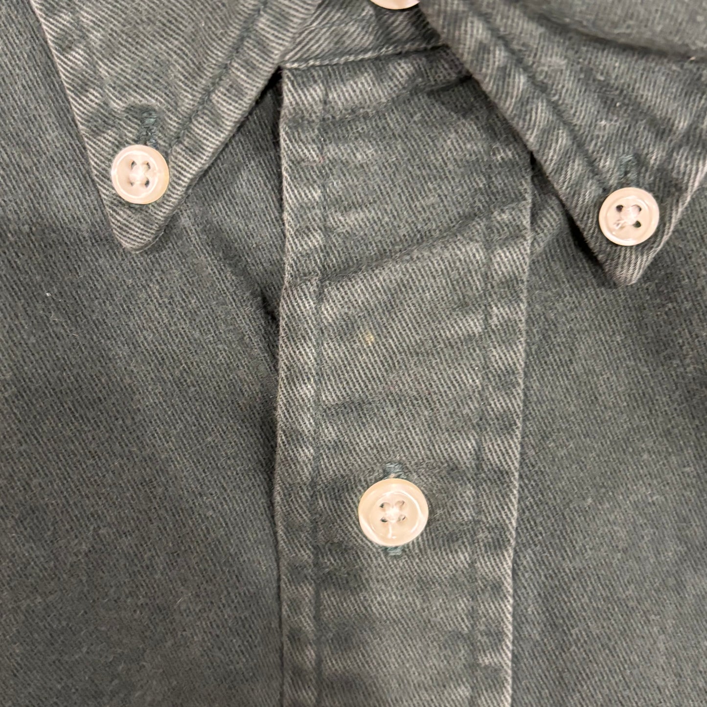 00's Ralph Lauren ラルフローレン 無地シャツ 緑 (L)/SA7957SH-SO