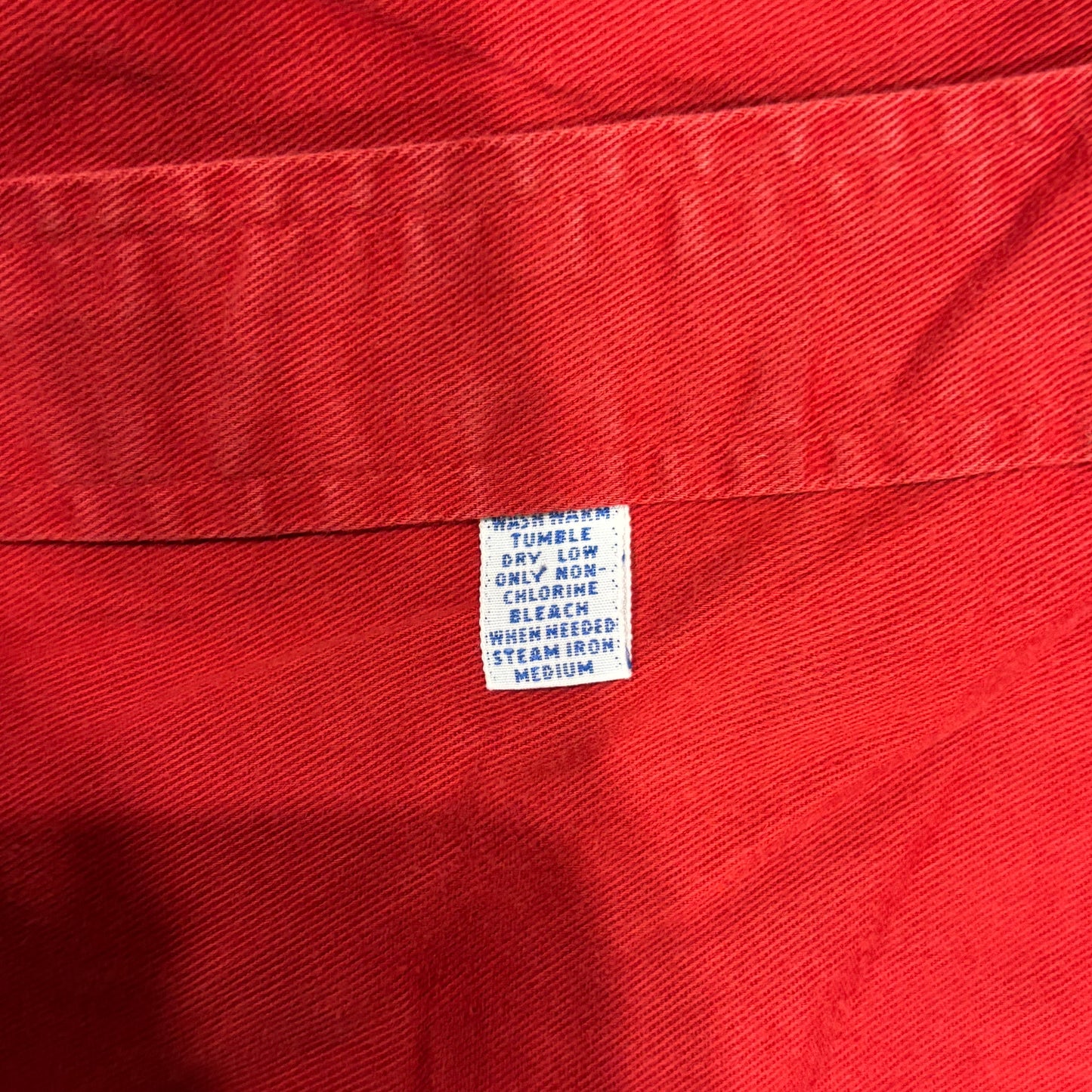 00's Ralph Lauren ラルフローレン ポロベア 無地シャツ 赤 (XL)/A7730SH-SO