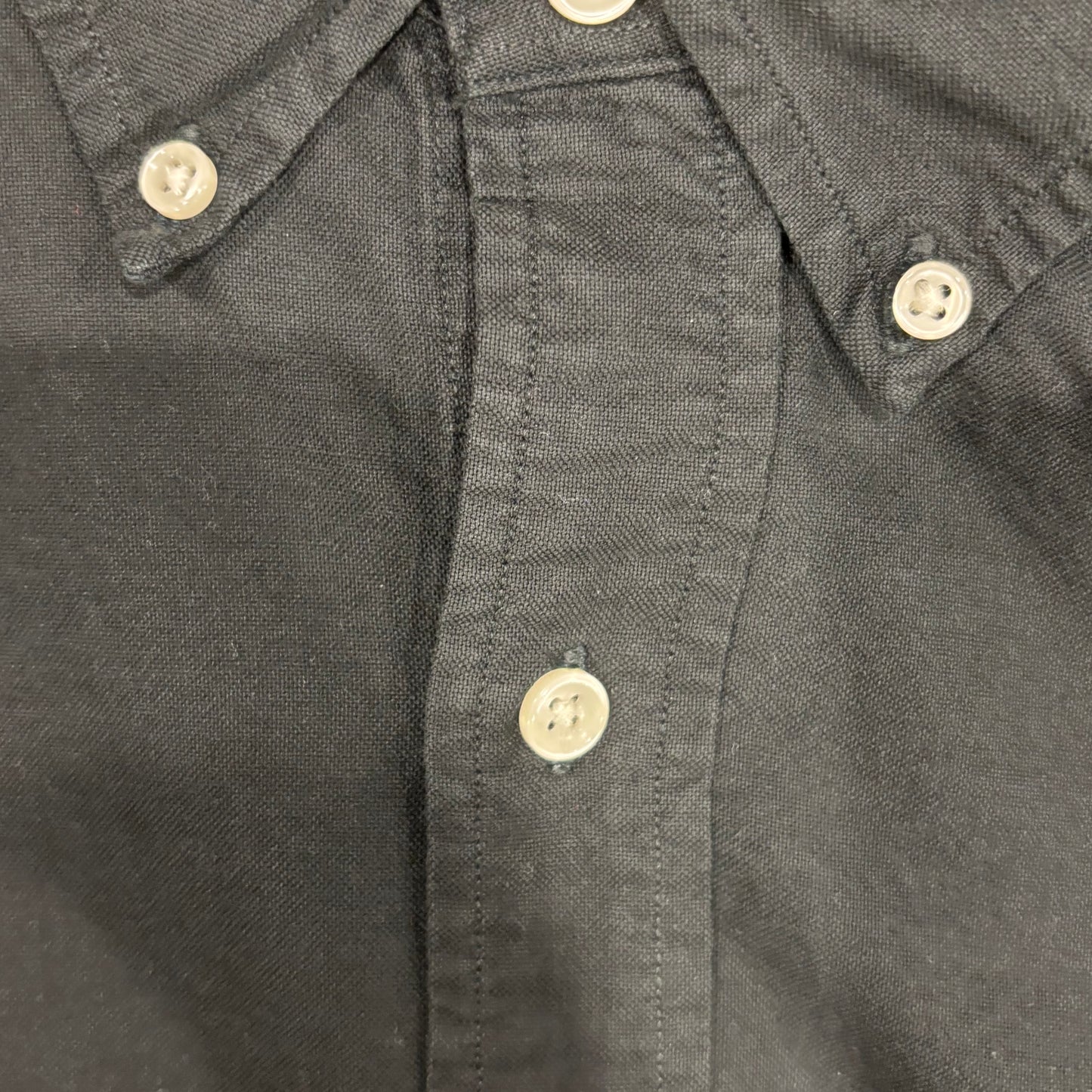 00's Ralph Lauren ラルフローレン 無地シャツ 黒 (XL)/A7920SH-SO