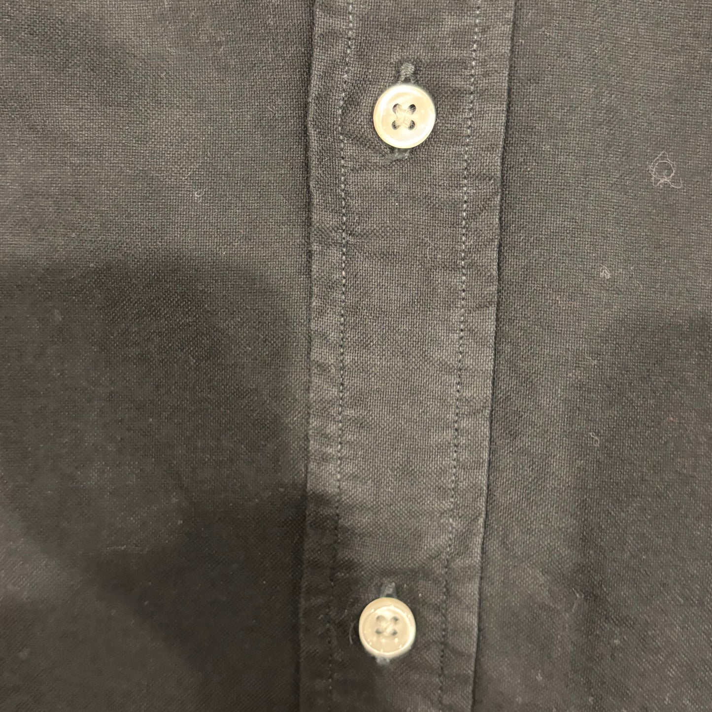 00's Ralph Lauren ラルフローレン 無地シャツ 黒 (XL)/A7920SH-SO