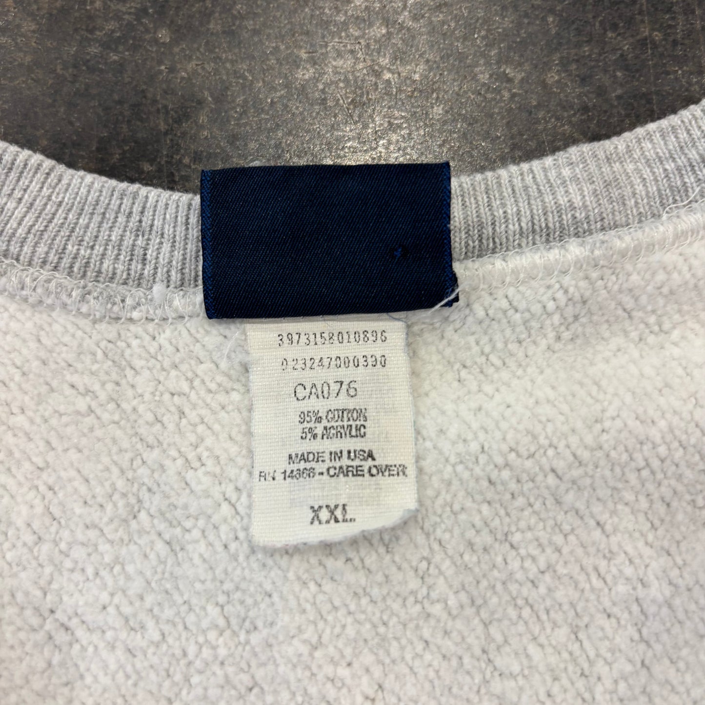 90's JANSPORT リバースウィーブタイプ UNIVERSITY OF THE PACIFIC カレッジ スウェット グレー XXL /B2865R-SO