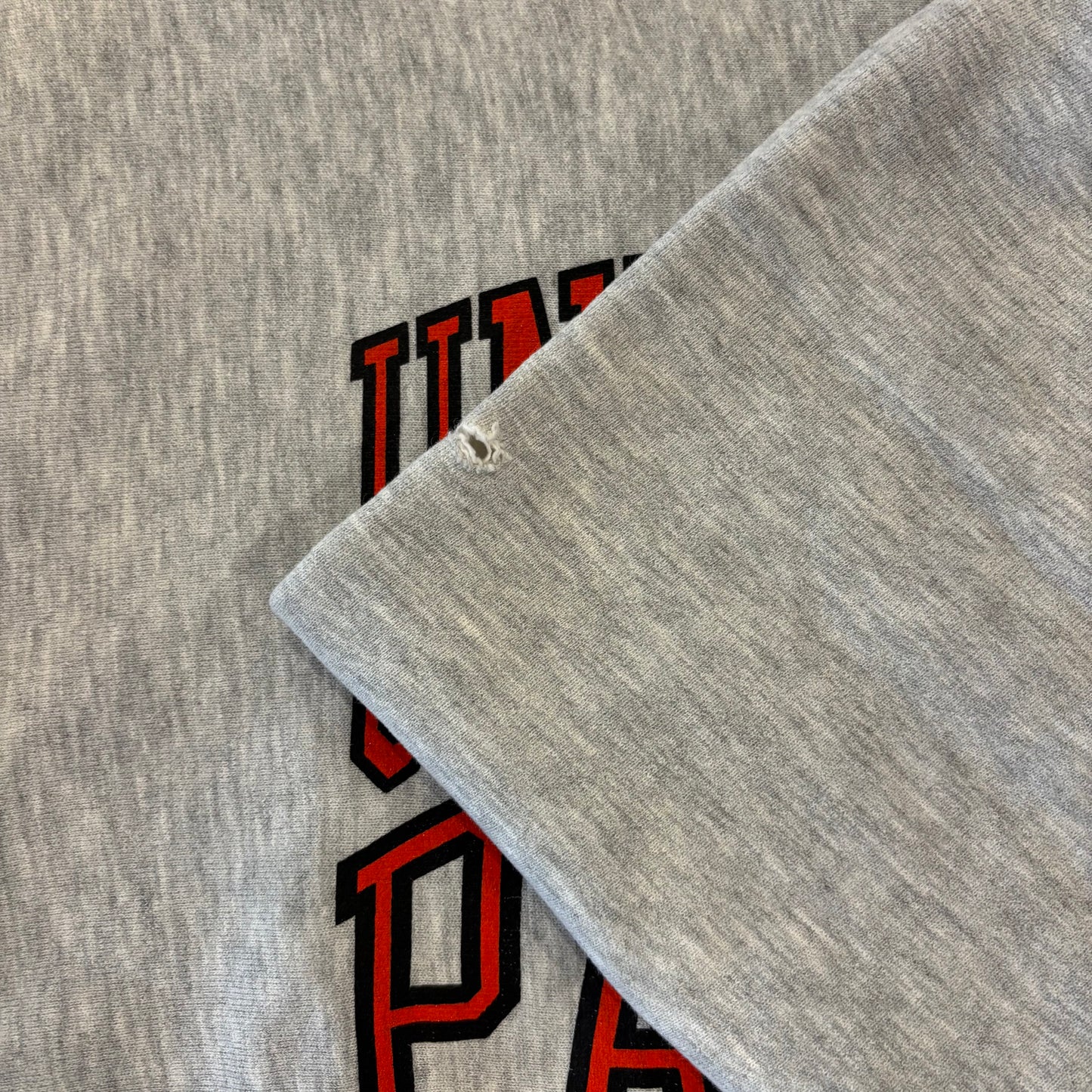 90's JANSPORT リバースウィーブタイプ UNIVERSITY OF THE PACIFIC カレッジ スウェット グレー XXL /B2865R-SO