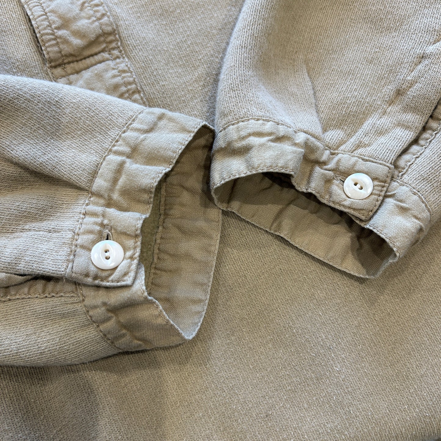 00's Polo Ralph Lauren ラルフ 裏フリースヘンリーネック カットソー (L)/B2985T-SO