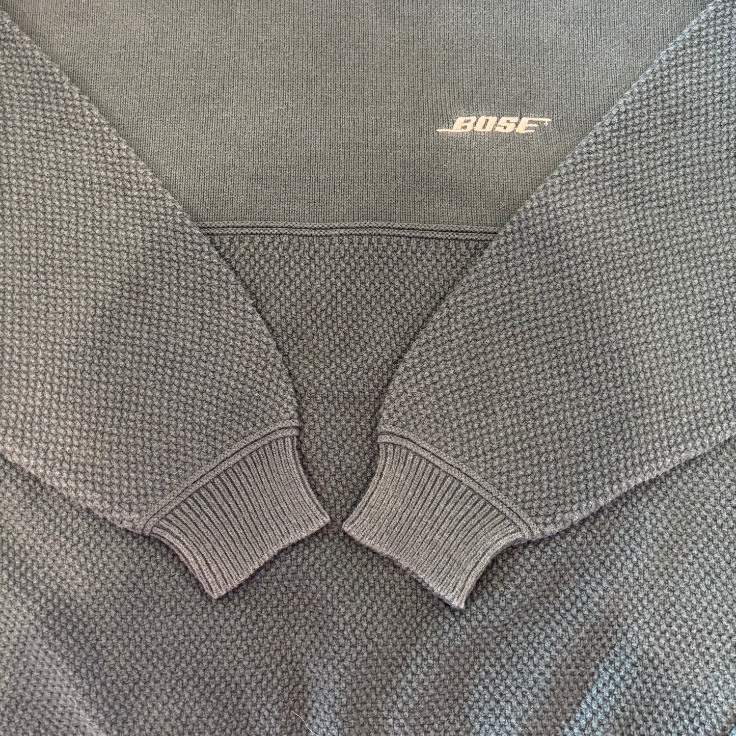 90's BOSE コットンニットスウェット グリーン (L)/A0447S-SO