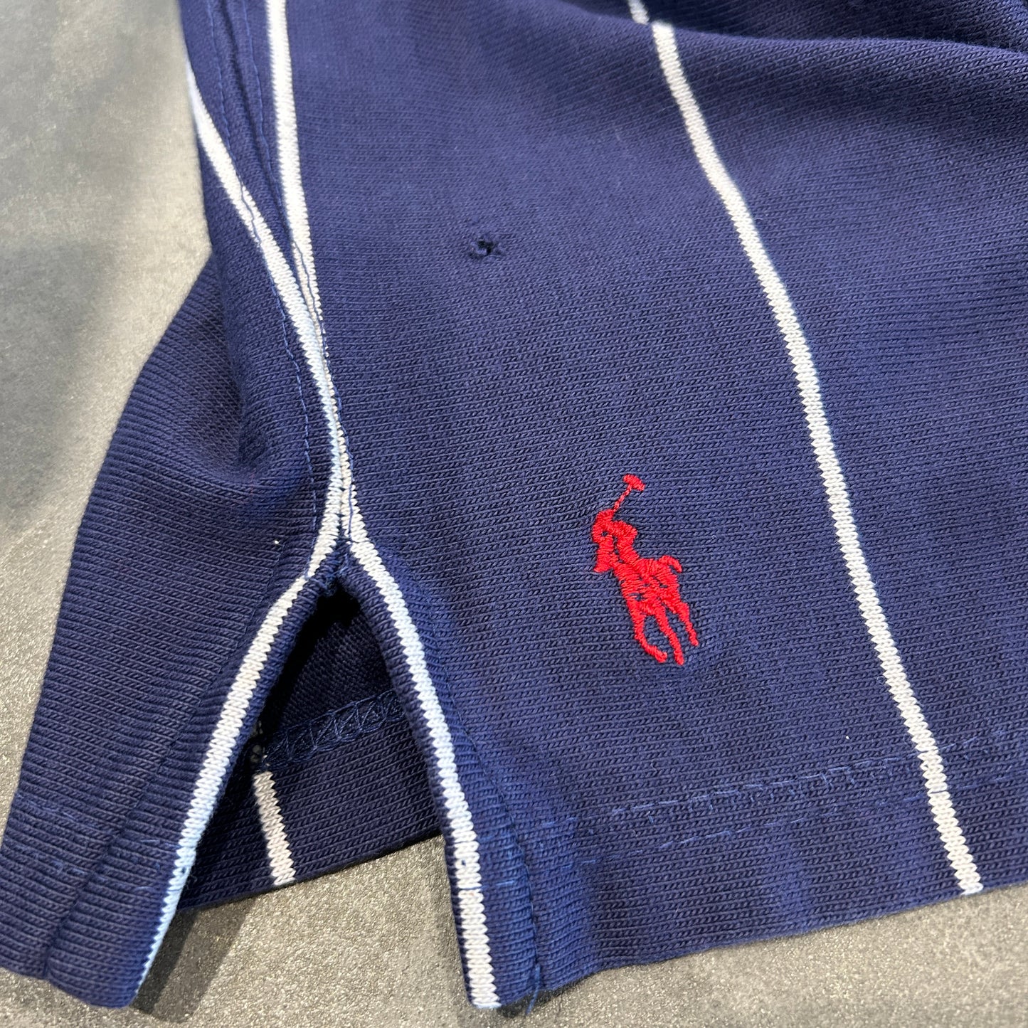 90's Polo Ralph Lauren ラルフ ヘンリーネックカットソー ロンT USA製(L)/A5677T-SO
