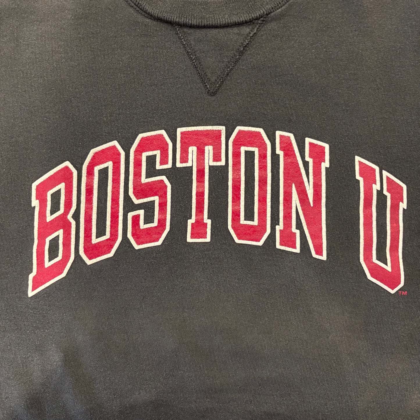 90's Champion BOSTON U カレッジ スウェット 黒 L /B3043S-SO