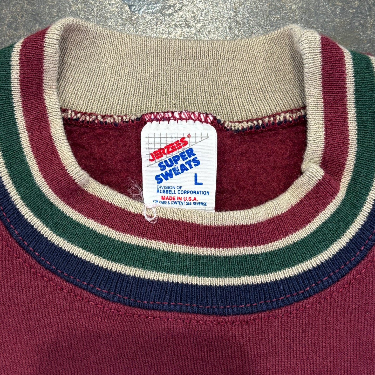 90's KENNEBUNKPORT MAINE スウェット ワインレッド (L)/B1161S-SO