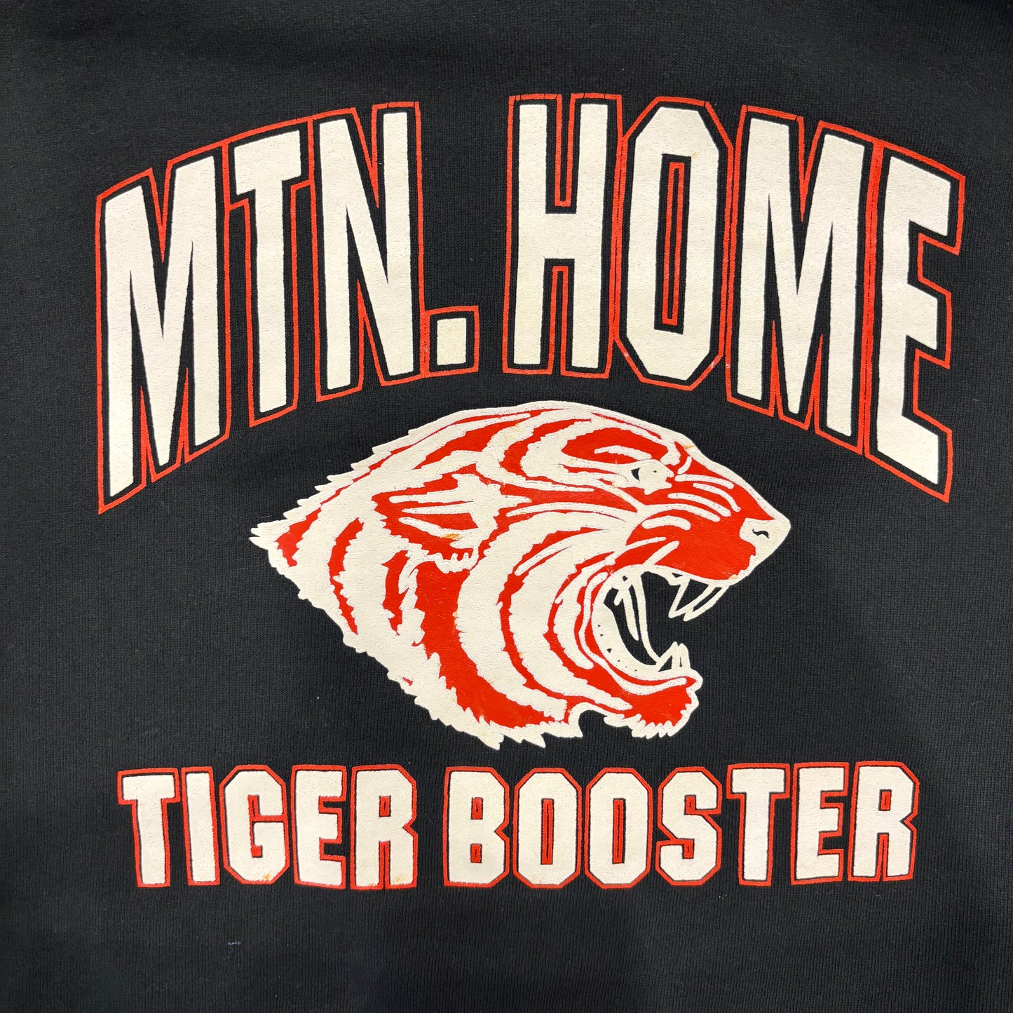 90's RUSSELL MTN.HOME TIGER BOOSTER フーディ 黒 XL /A8158S-SO