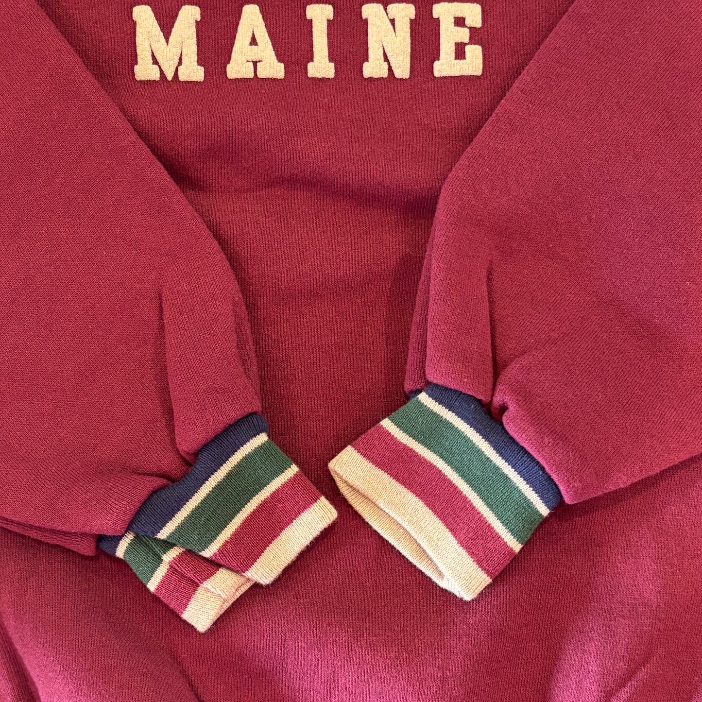 90's KENNEBUNKPORT MAINE スウェット ワインレッド (L)/B1161S-SO