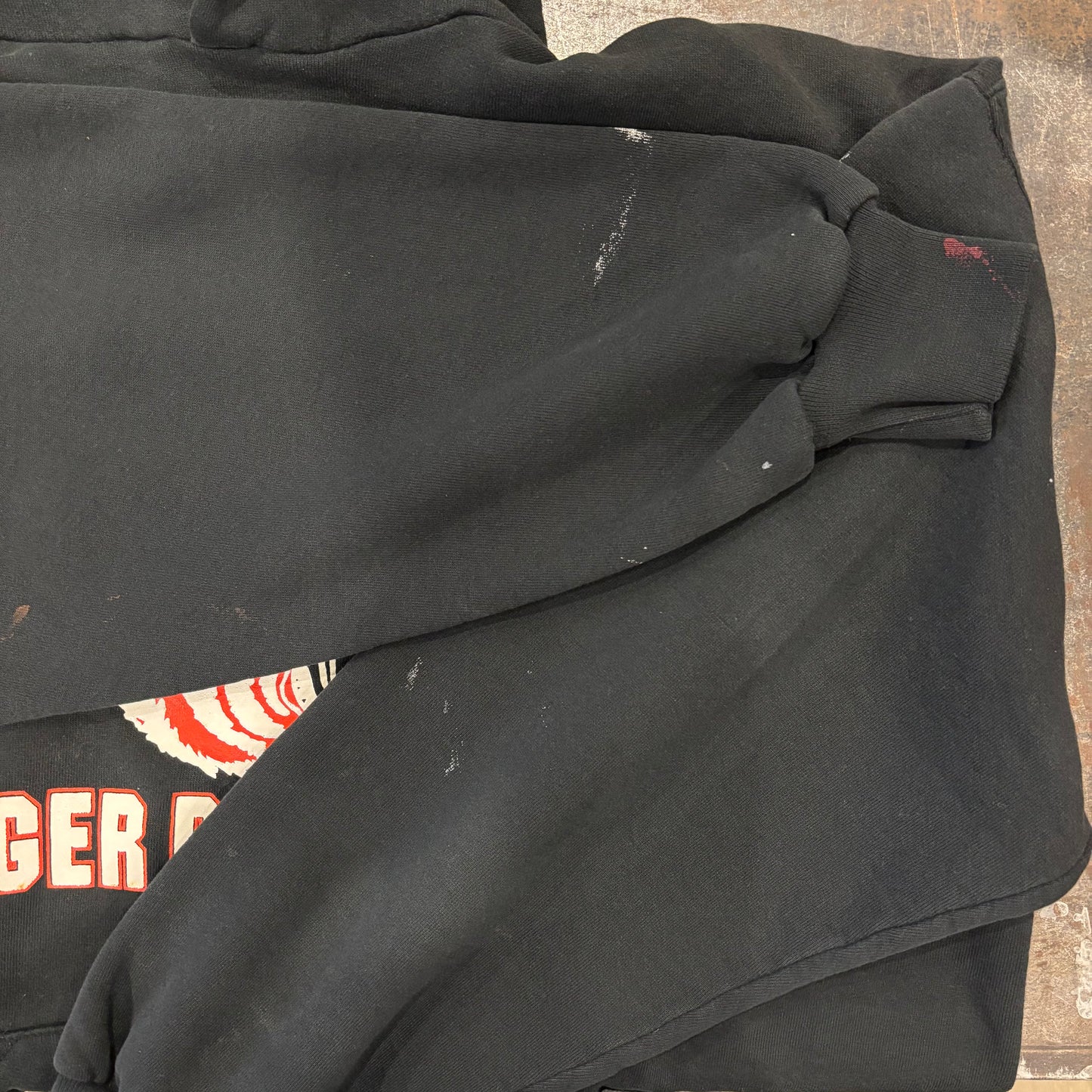 90's RUSSELL MTN.HOME TIGER BOOSTER フーディ 黒 XL /A8158S-SO