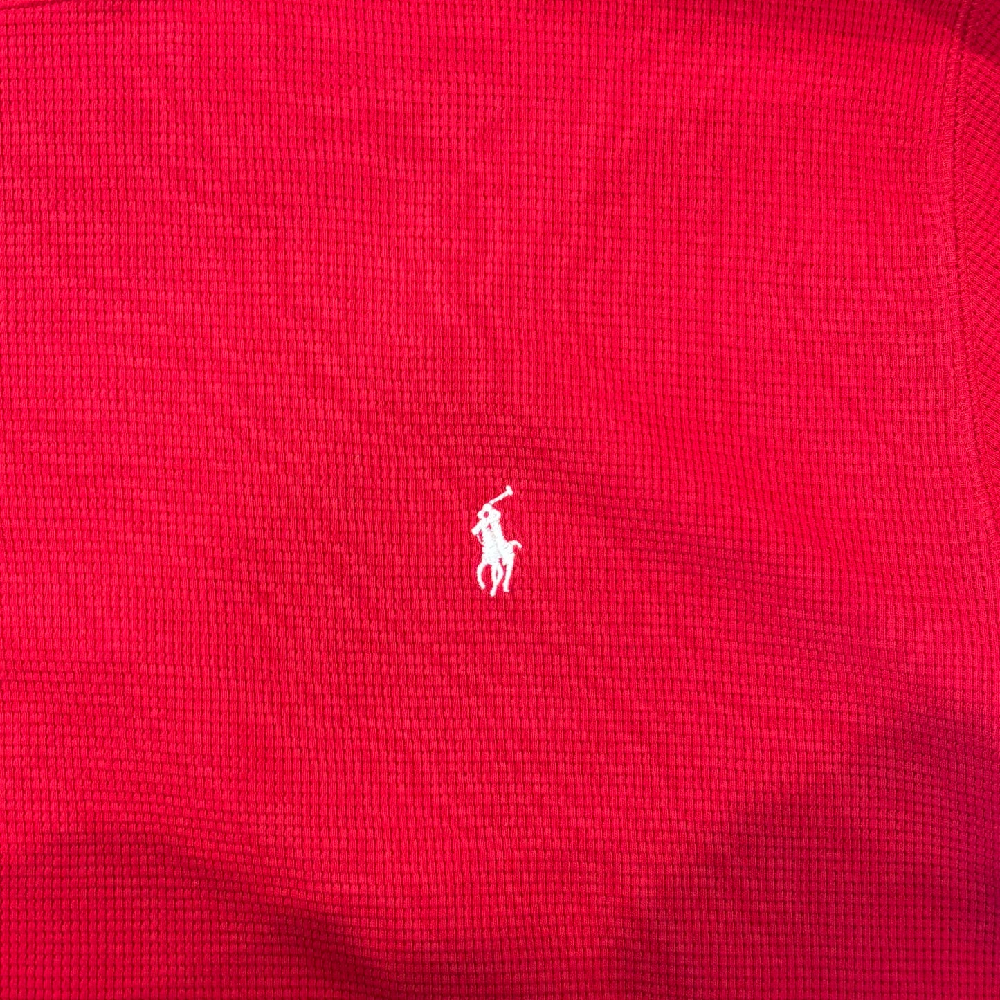 POLO RALPH LAUREN サーマルシャツ 赤 (L)/B1347T-SO