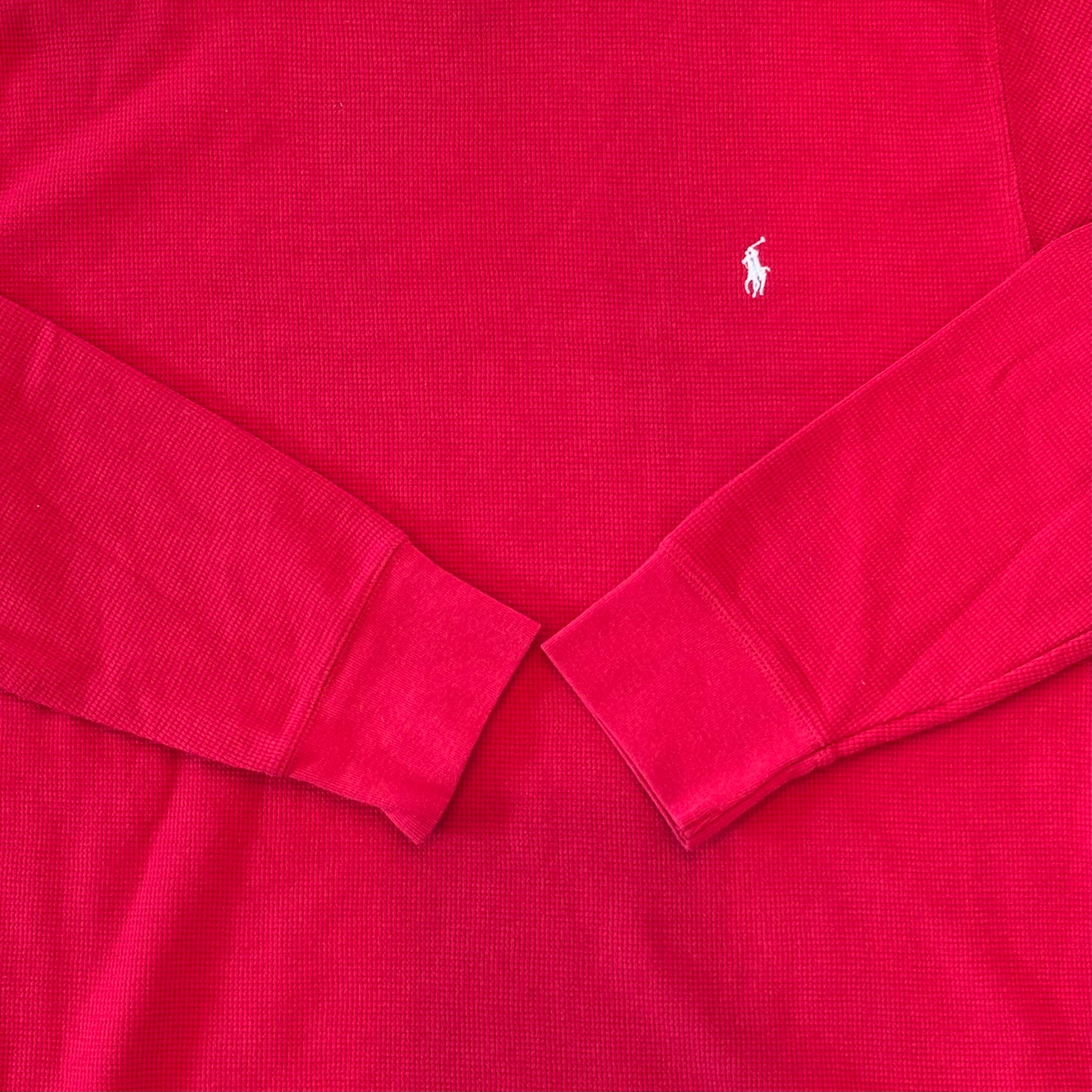 POLO RALPH LAUREN サーマルシャツ 赤 (L)/B1347T-SO
