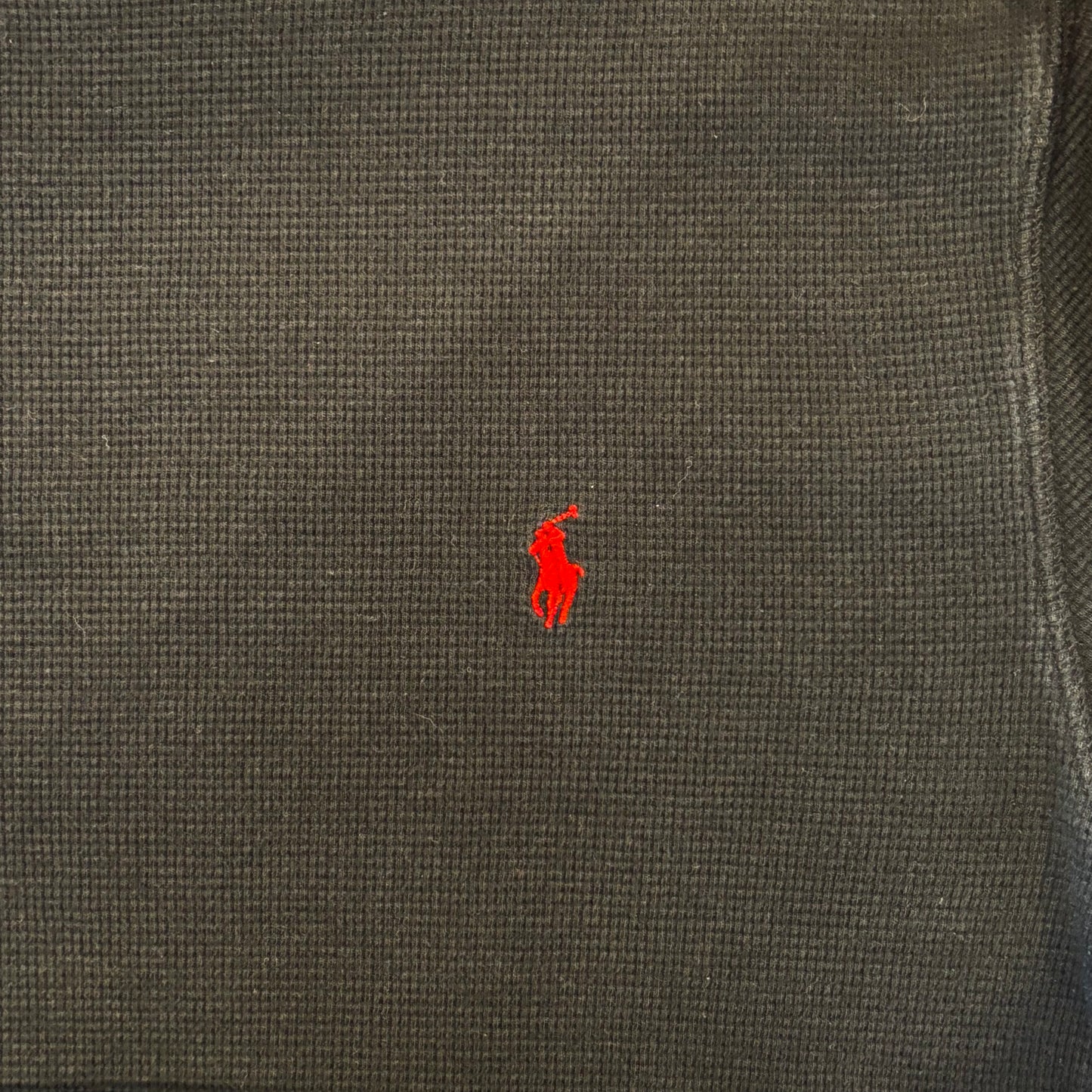 POLO RALPH LAUREN サーマルシャツ 黒 (L)/B1342T-SO