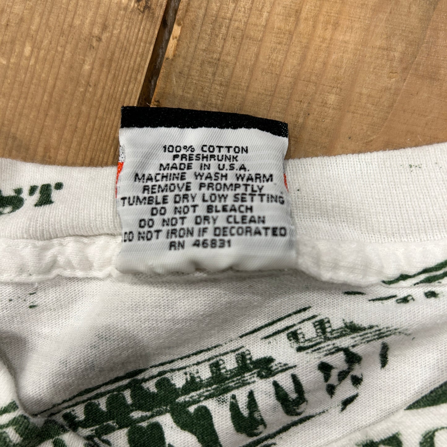 90's SIGNAL SPORT 100 Dollar AOP 総柄Tシャツ 白(XL)/B2690T-SO