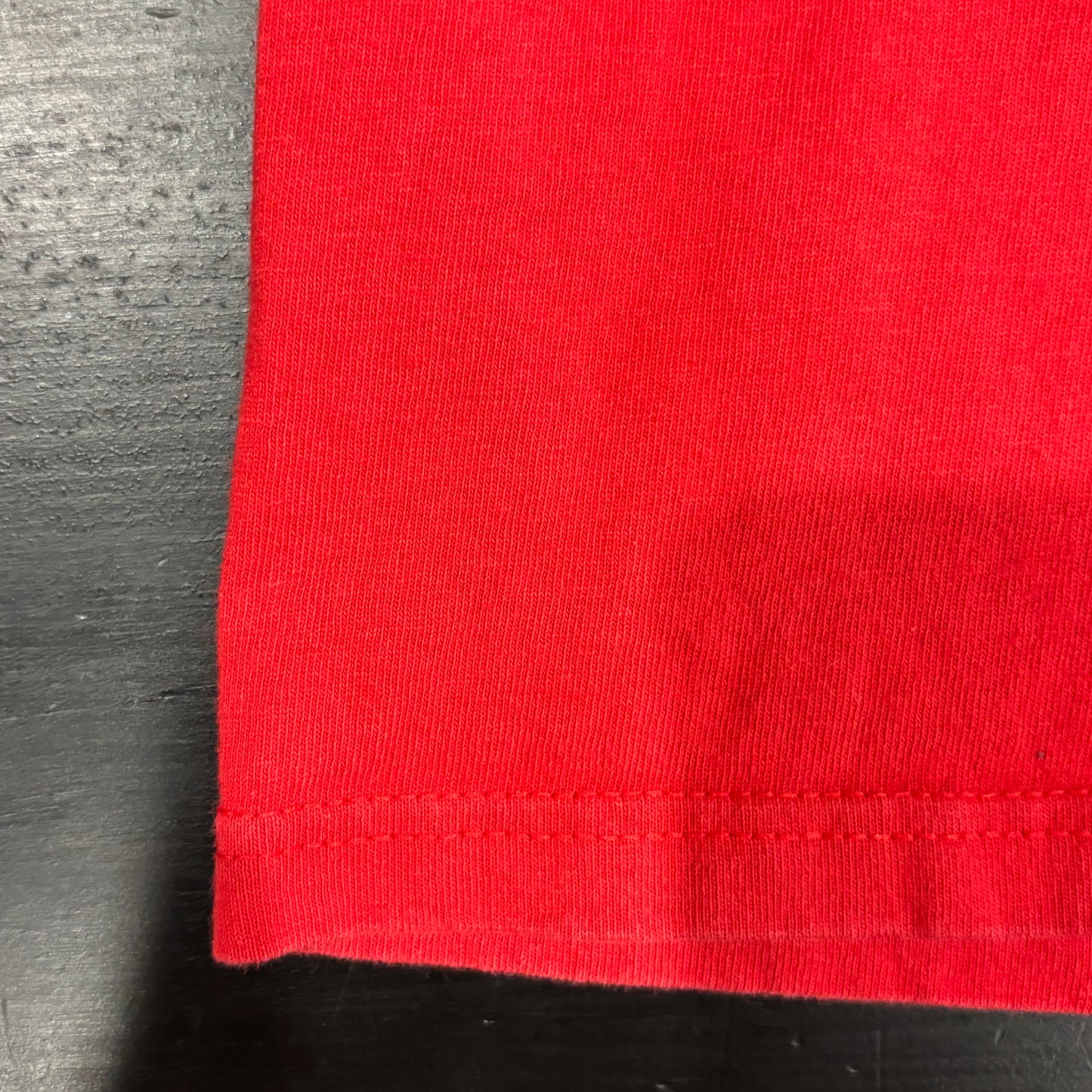 00's Stussy ステューシー スカル プリント ロングTシャツ 赤 (L)/B2074T-SO