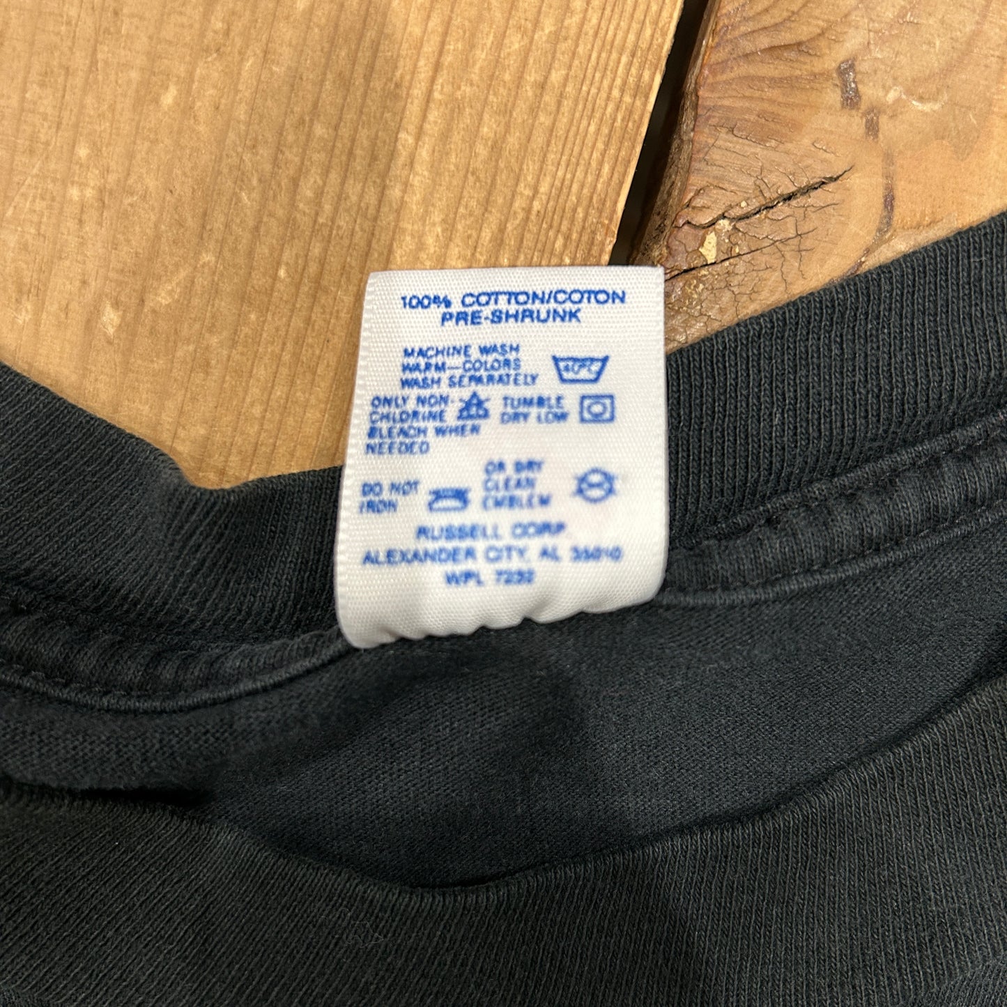 90's Jerzees SUE CHAFFEE イーグル アニマルアートTシャツ 黒(XL)/A7390T-SO