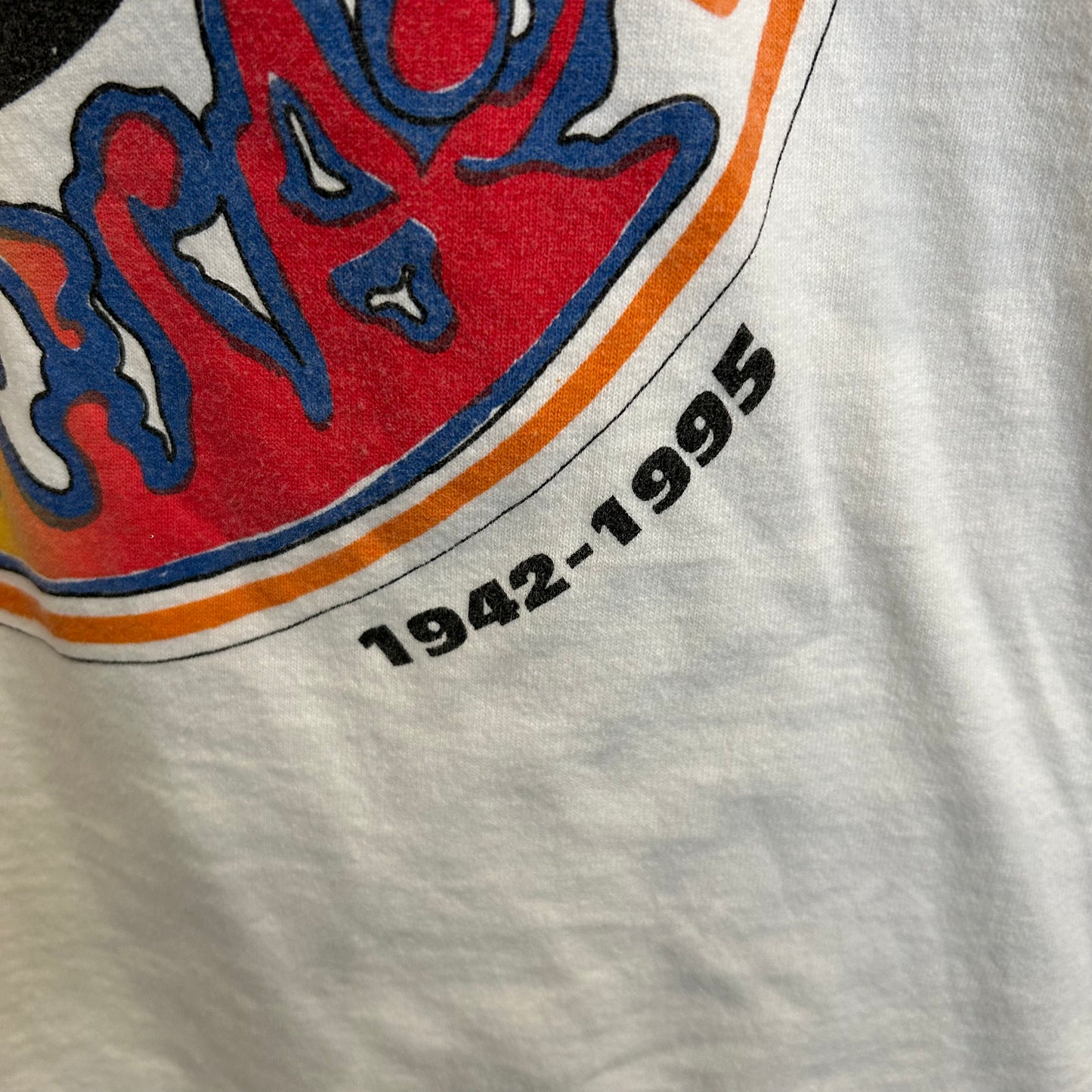 90's Grateful Dead グレイトフル・デッド Jerry Garcia Tシャツ 追悼 白(M)/A6942T-SO